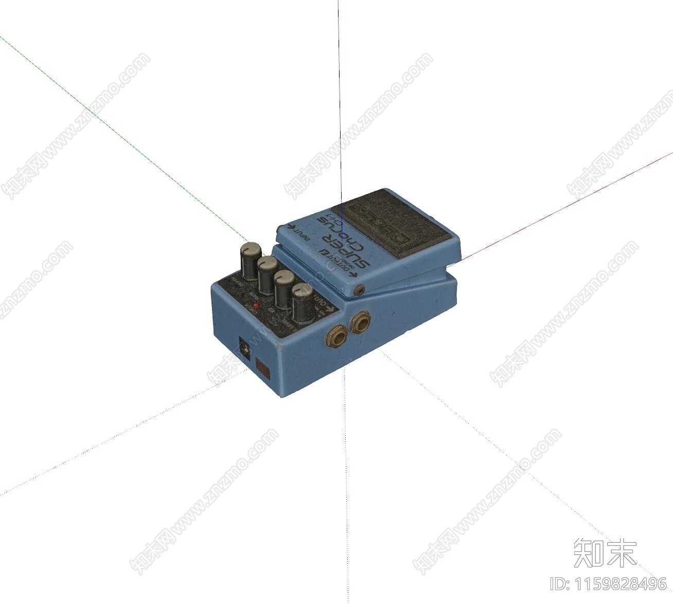 现代电吉他单块效果器SU模型下载【ID:1159828496】