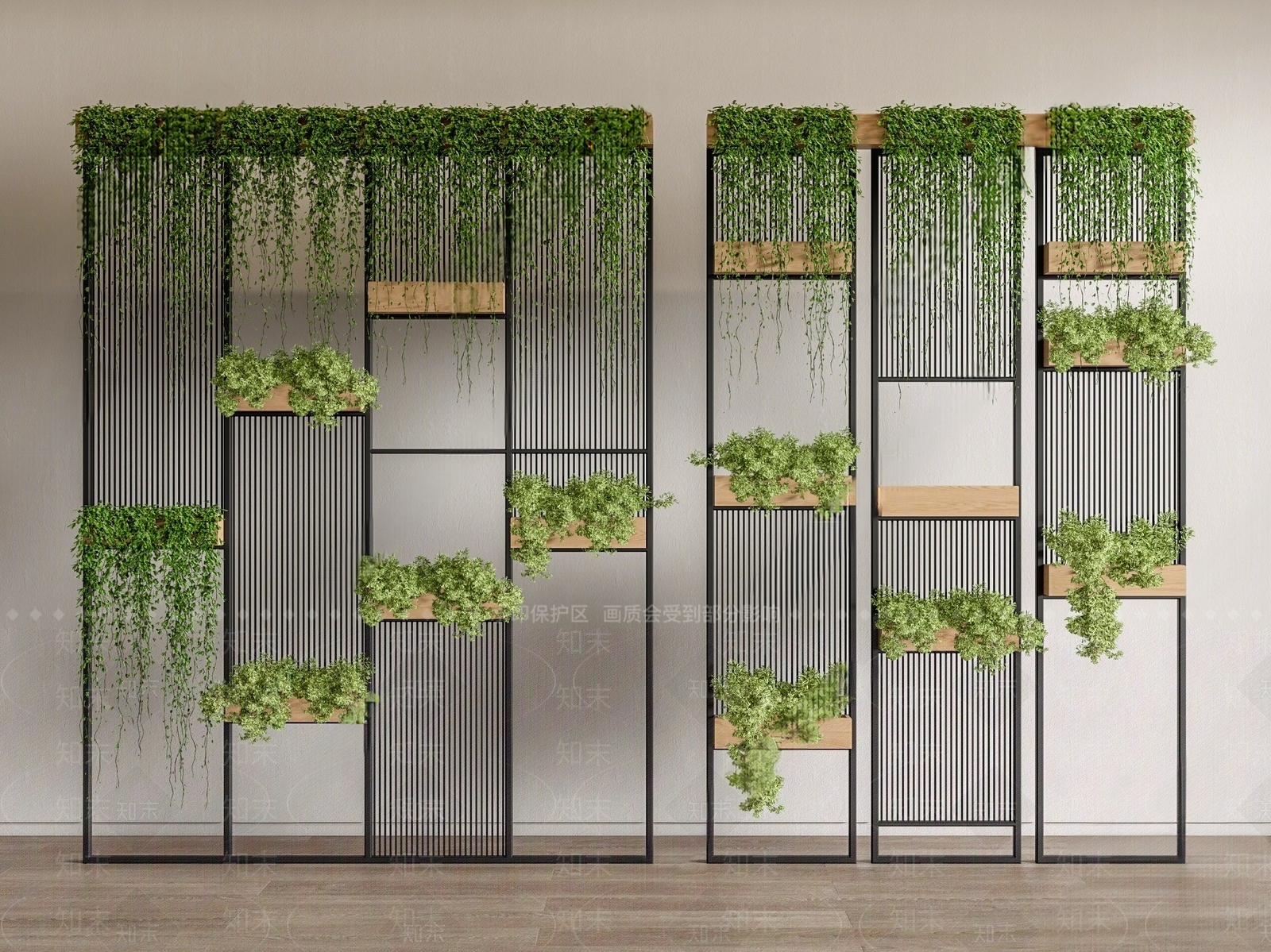 现代绿植架3D模型下载【ID:1159830242】