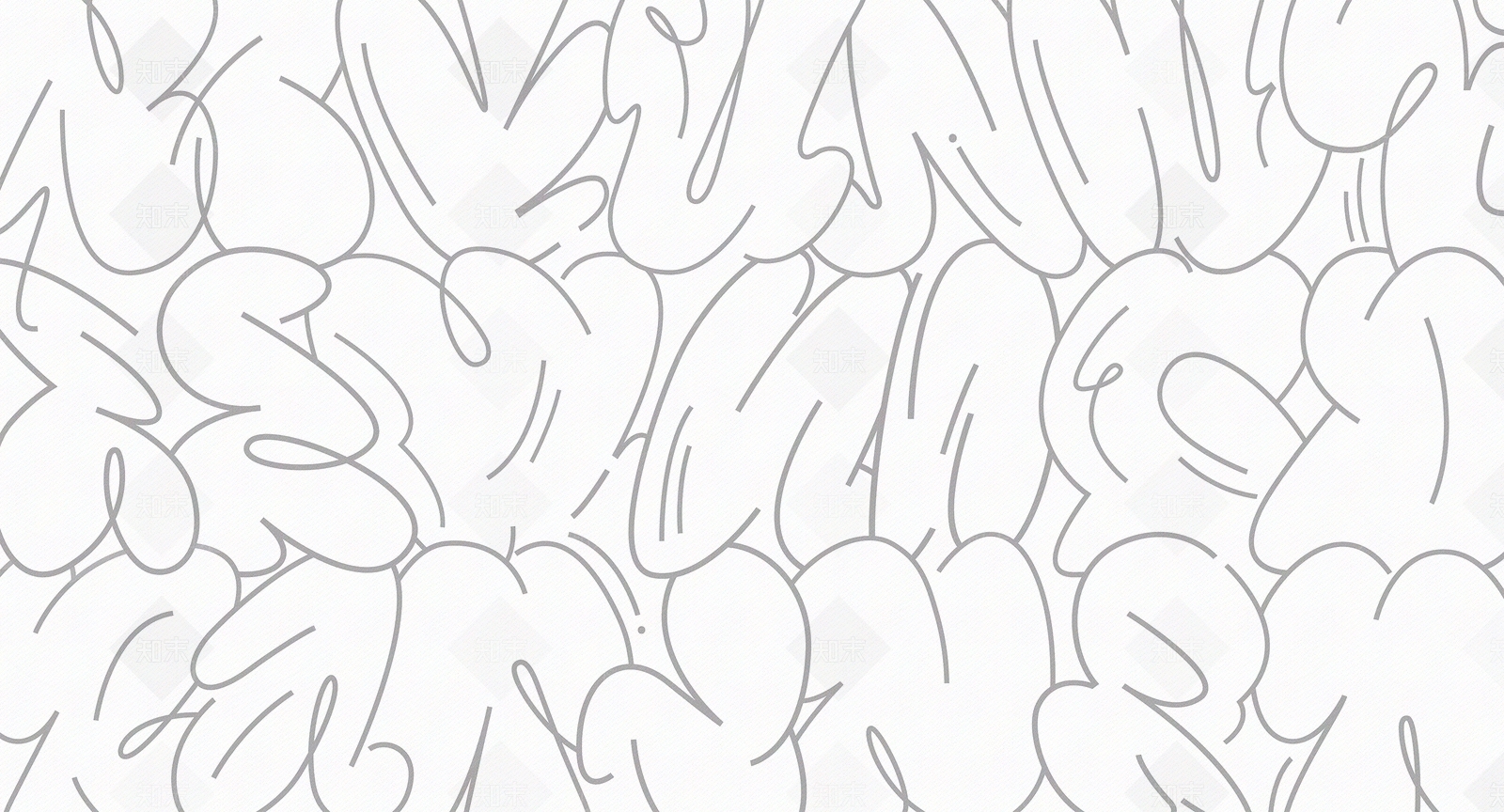 无缝现代涂鸦挂画壁纸贴图下载【ID:1159833839】