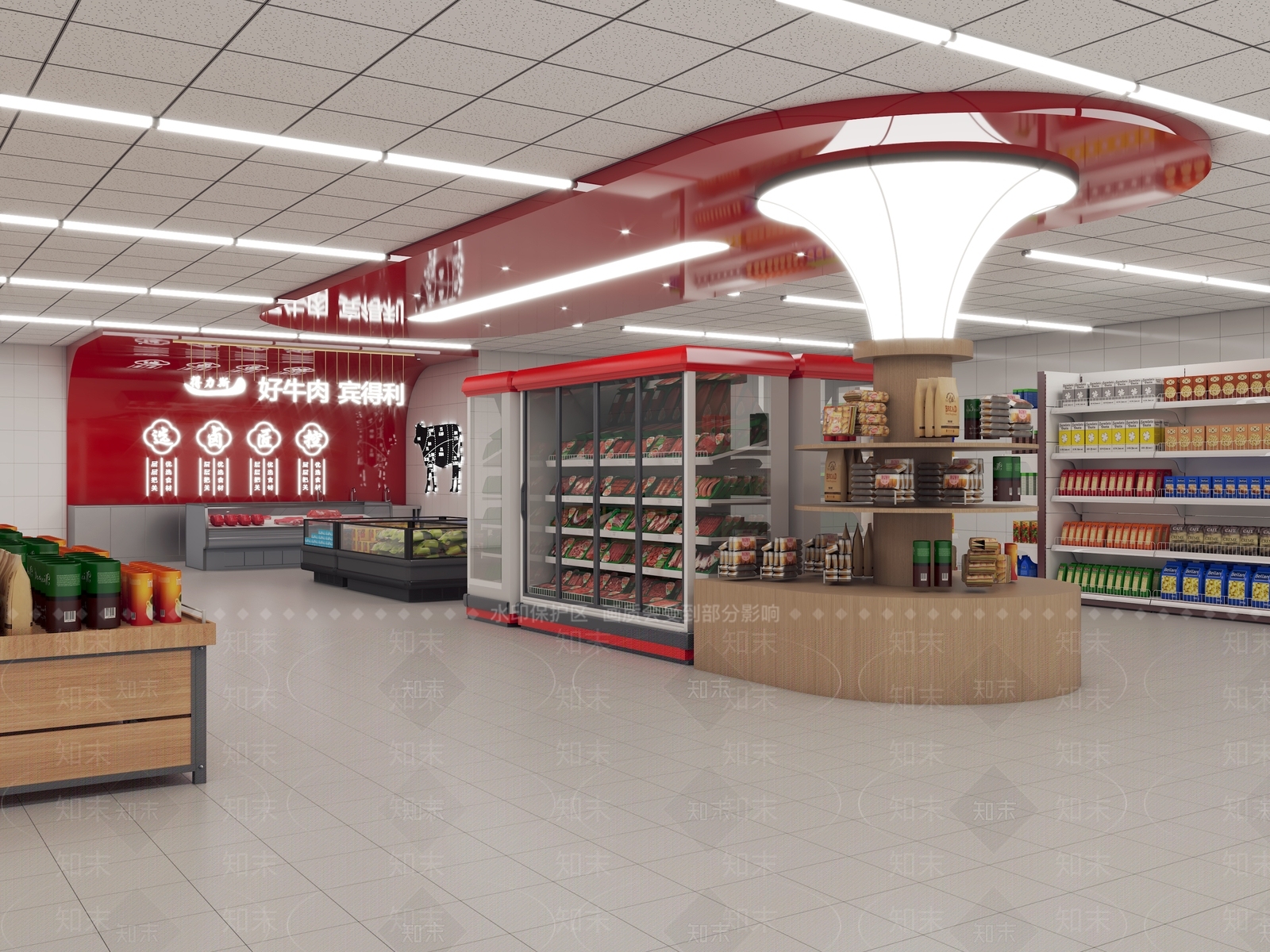 现代超市3D模型下载【ID:1159836434】