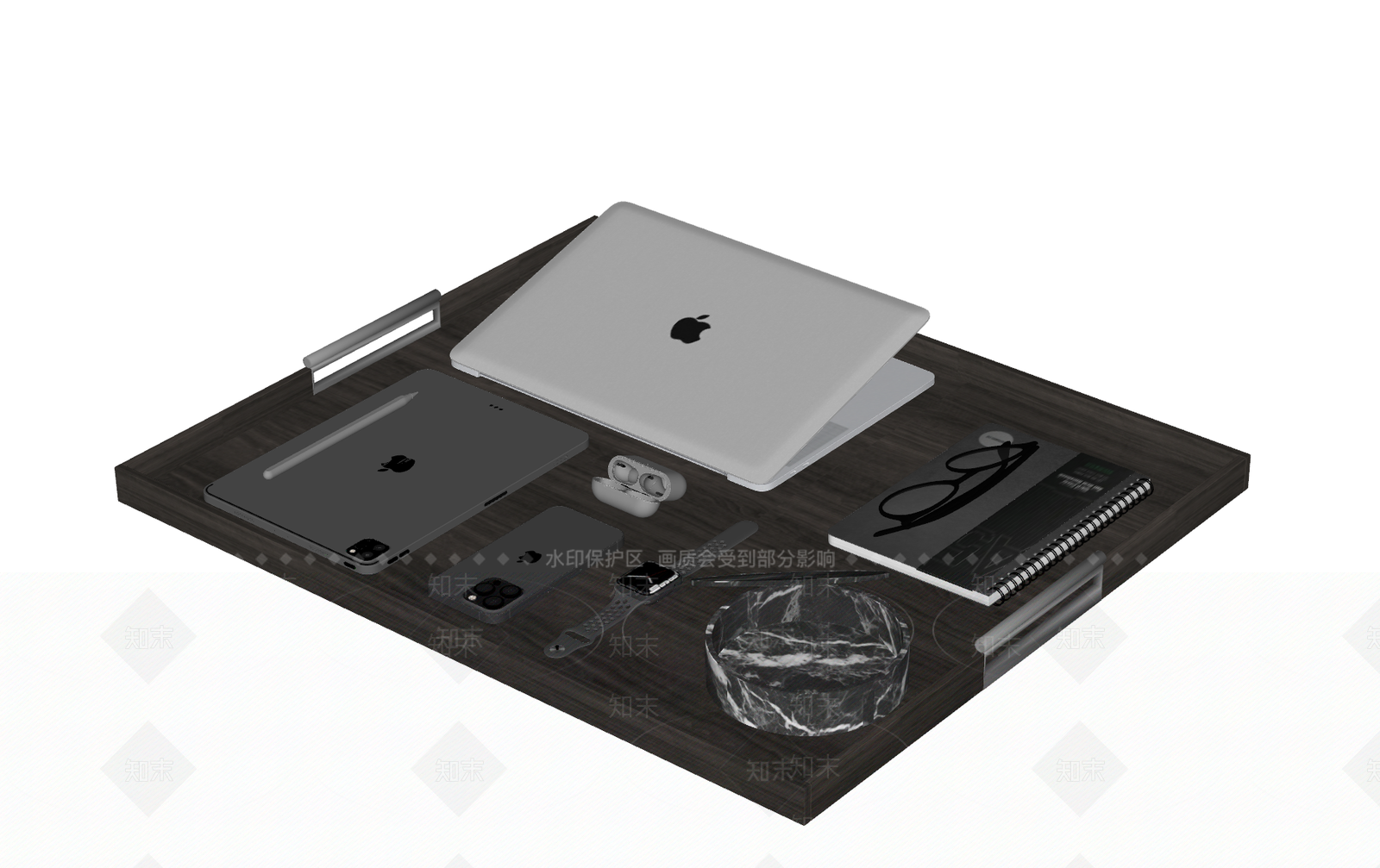 苹果电脑组合SU模型下载【ID:1159836093】