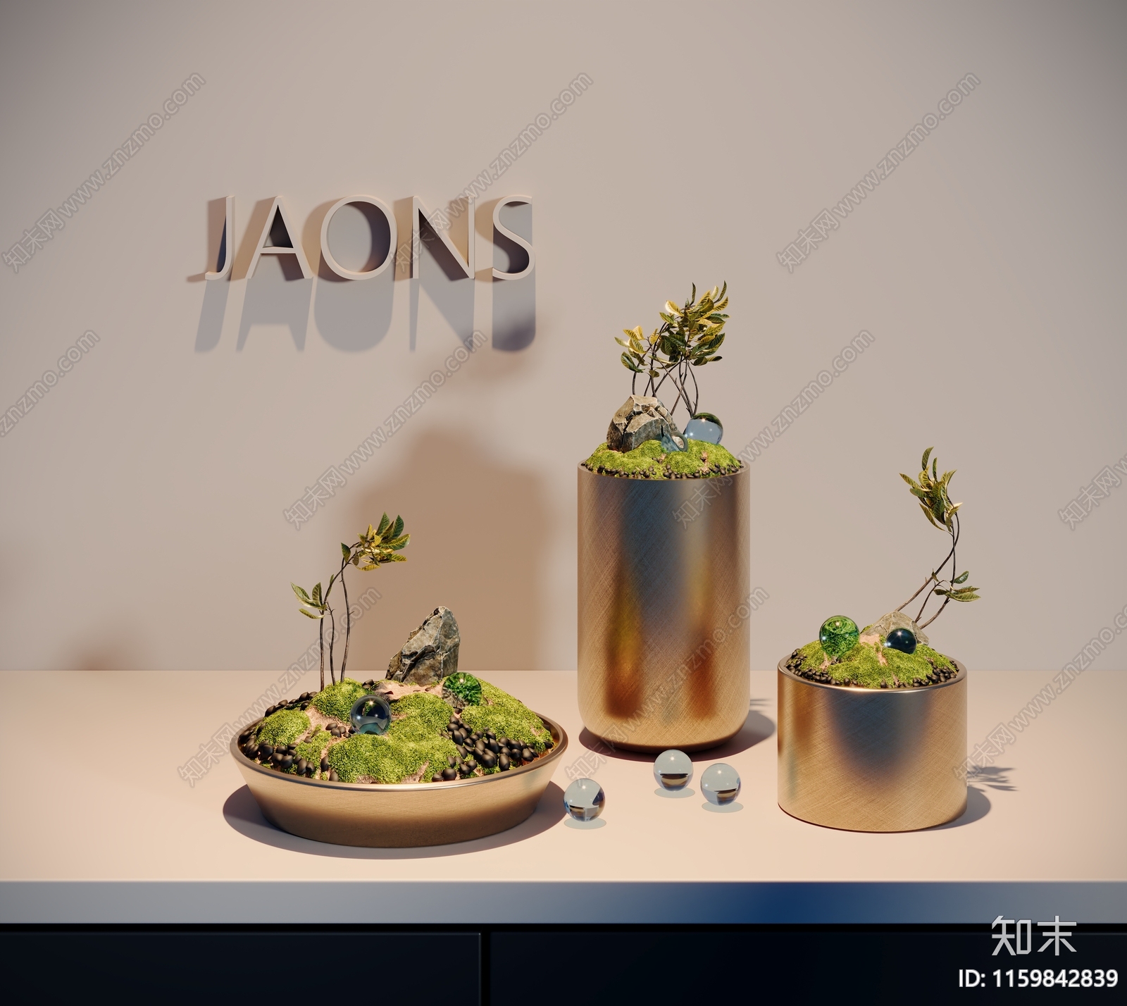现代苔藓植物3D模型下载【ID:1159842839】