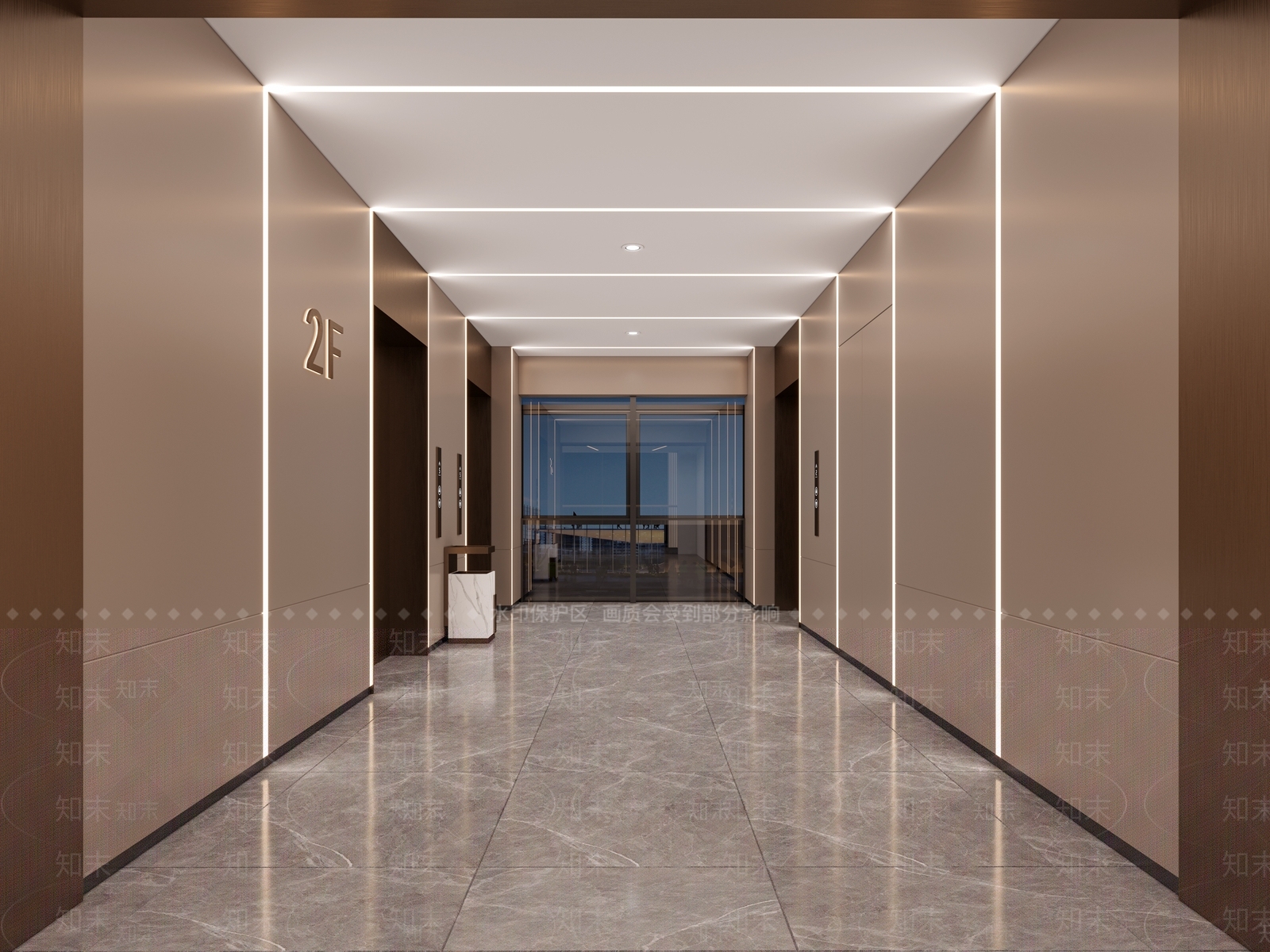 现代电梯厅3D模型下载【ID:1159843274】