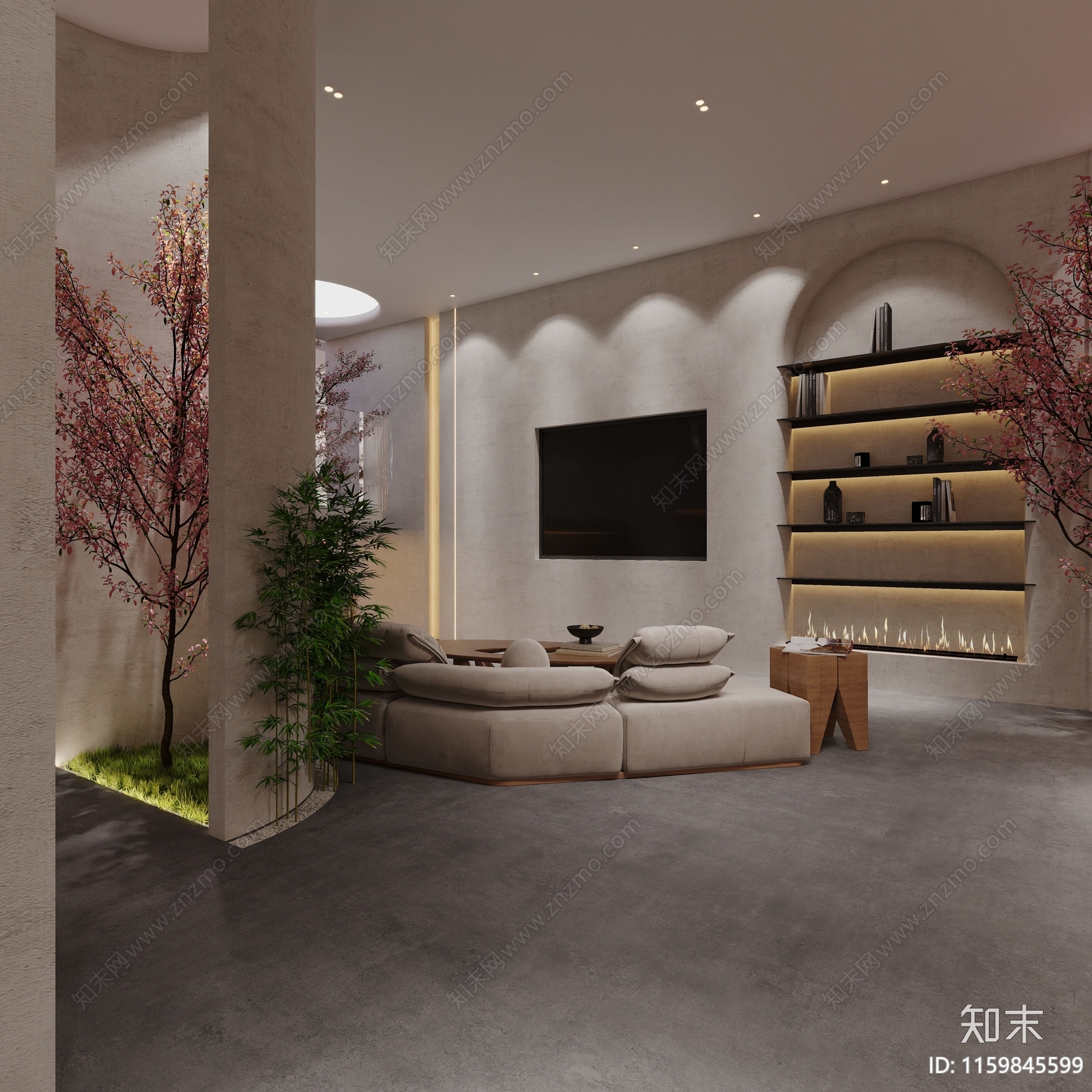 侘寂接待室3D模型下载【ID:1159845599】