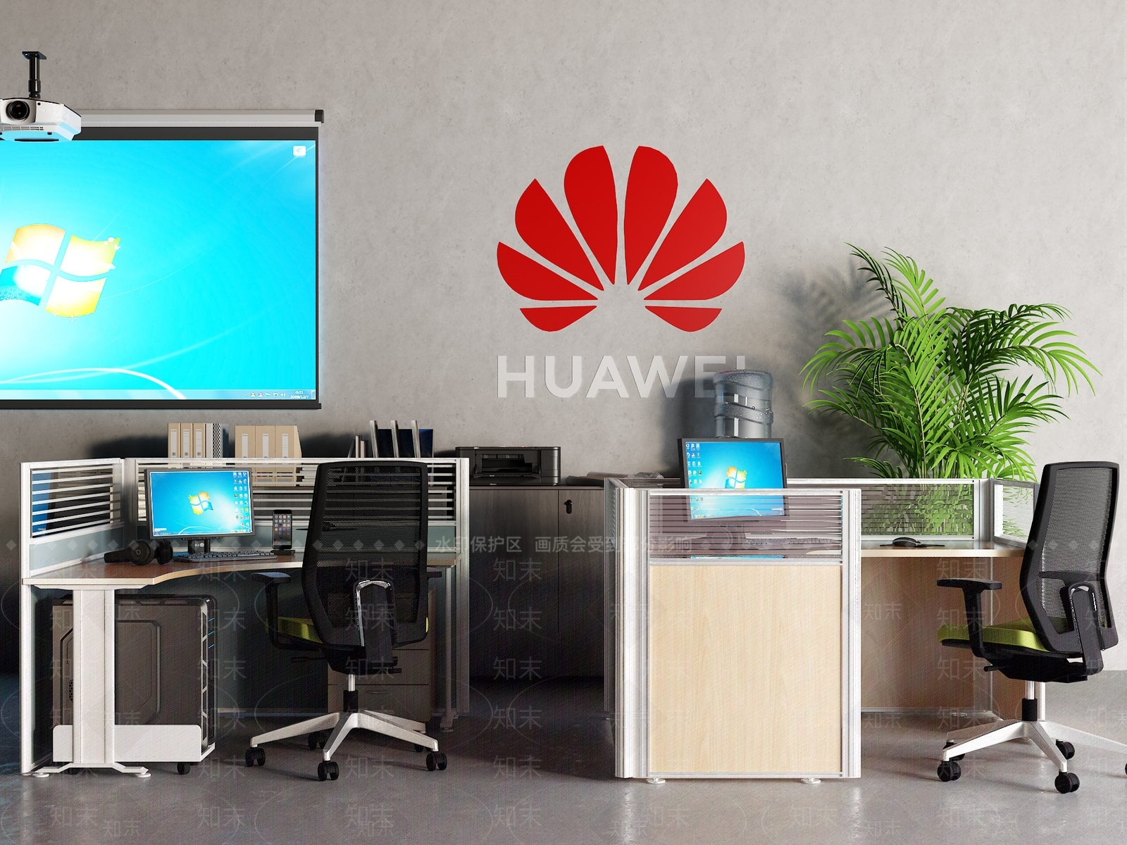 现代办公桌椅3D模型下载【ID:1159847527】