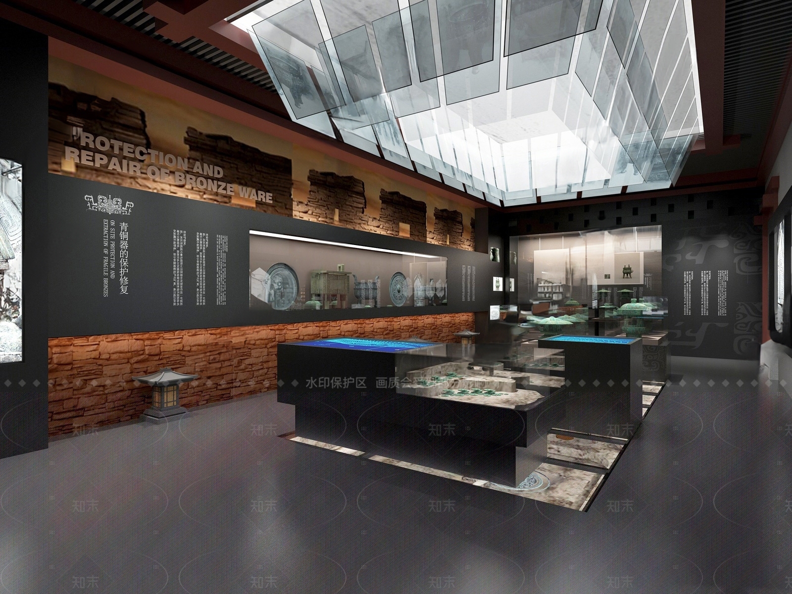 新中式博物馆3D模型下载【ID:1159852224】
