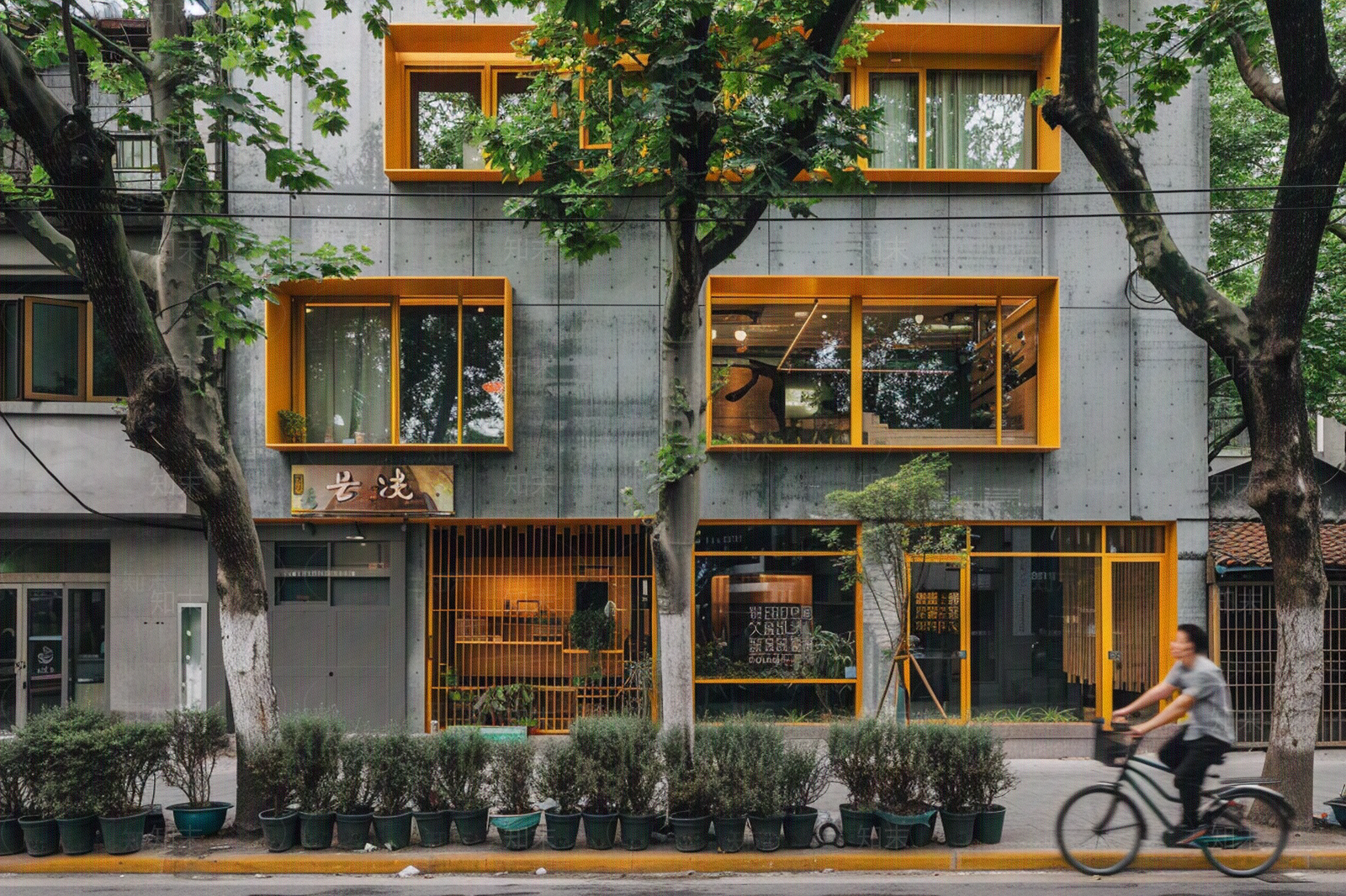 干净氛围商业外景街景贴图下载【ID:1159853305】