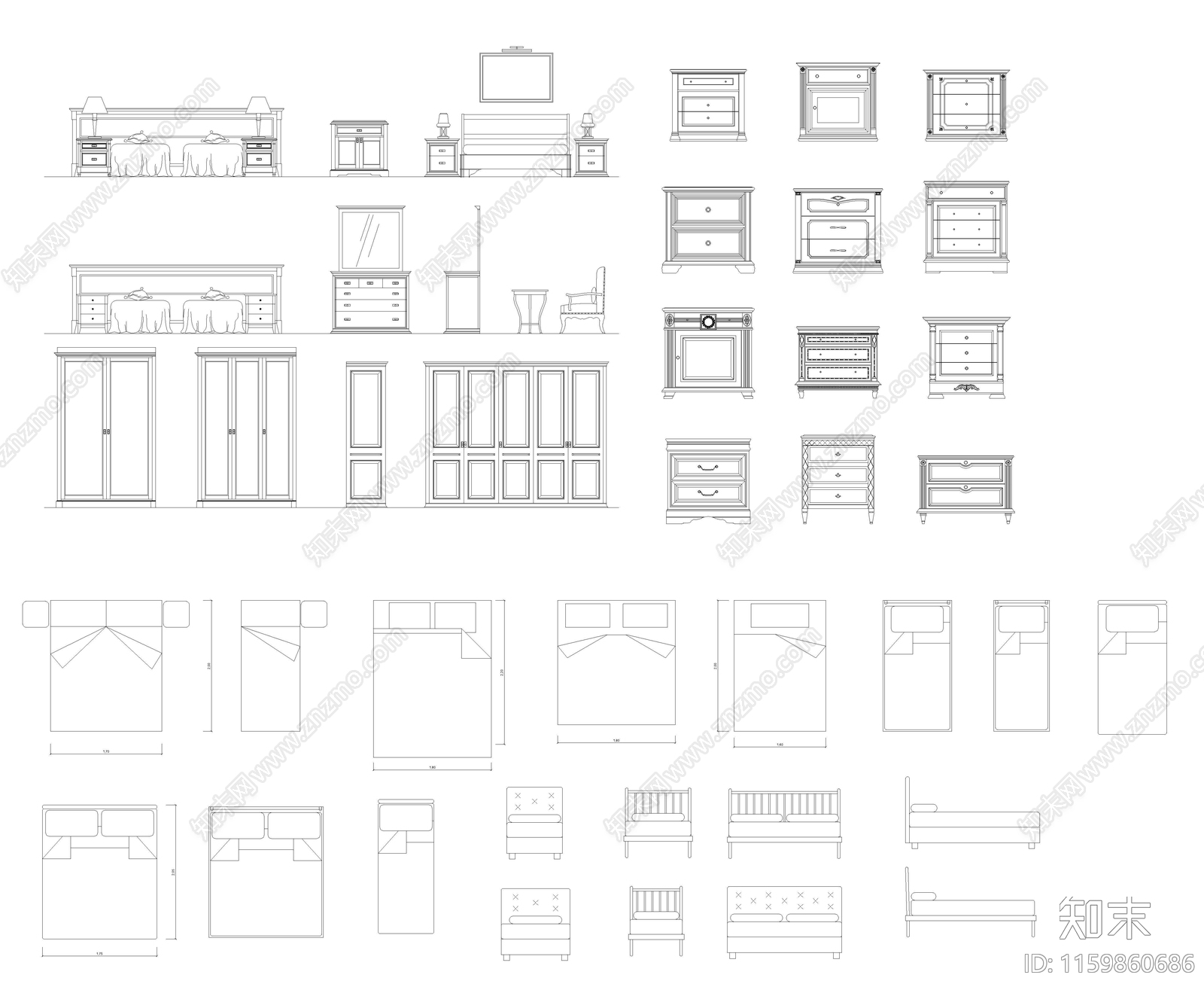 2024家具图库cad施工图下载【ID:1159860686】