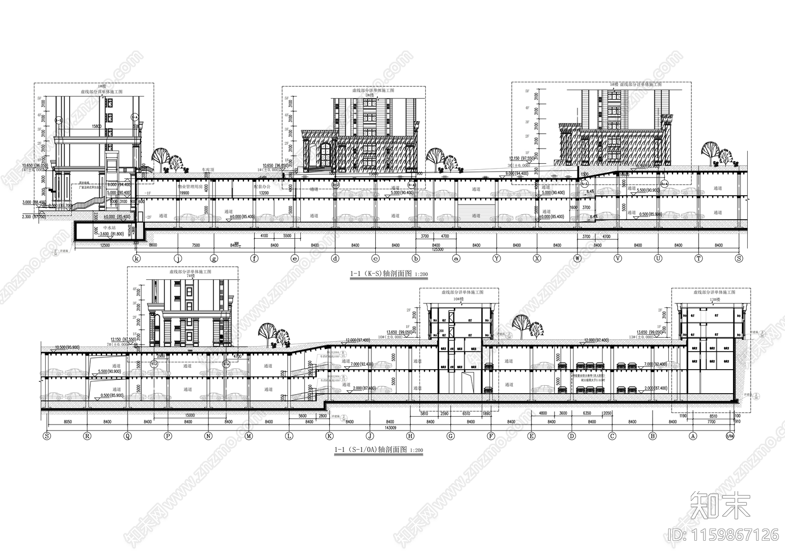 17层高层剪力墙结构住宅楼建cad施工图下载【ID:1159867126】