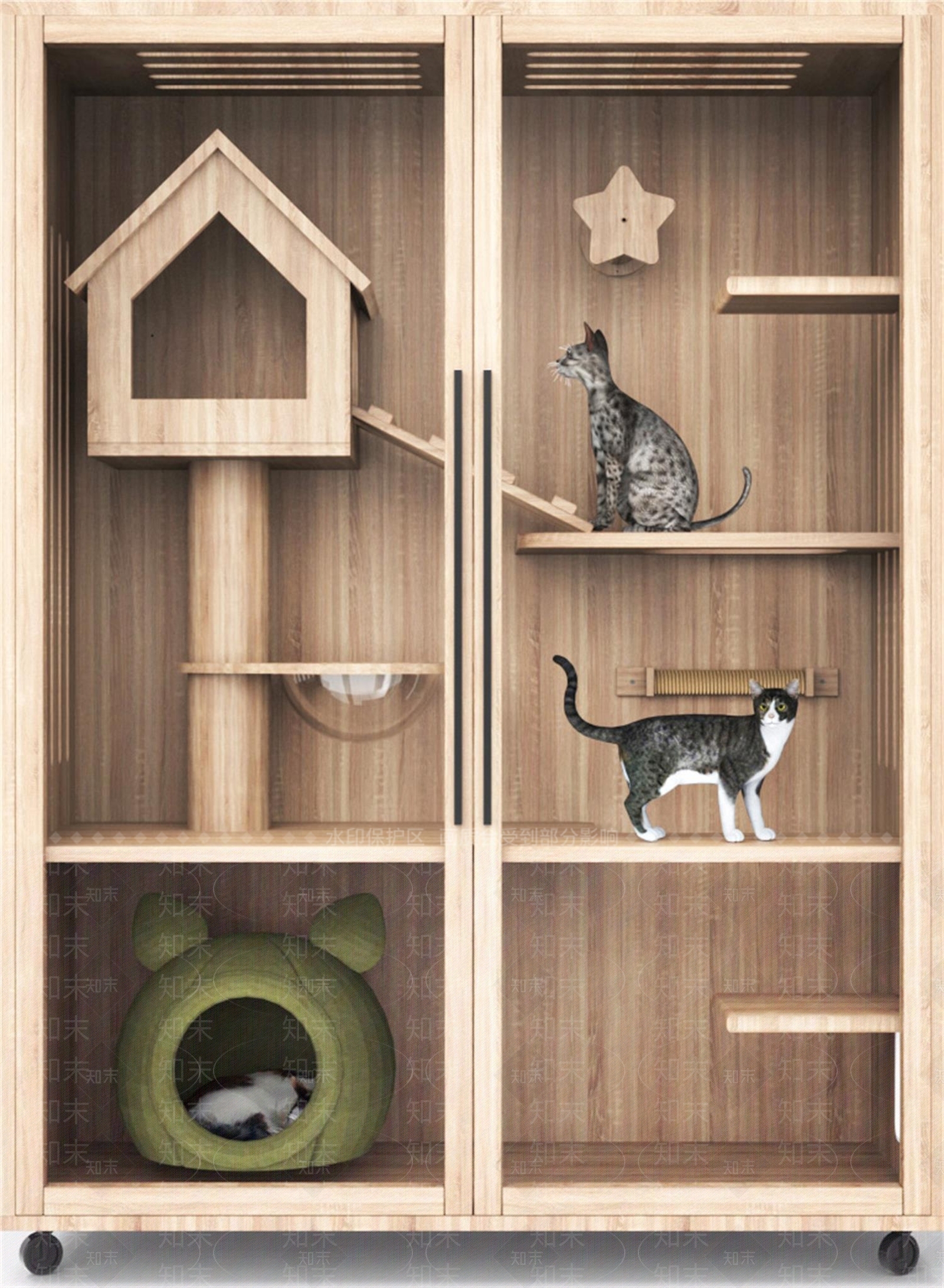 阳台宠物屋3D模型下载【ID:1159867632】