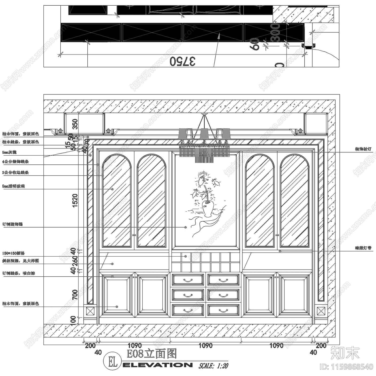 欧式深圳君汇新天大平层私宅室内家装cad施工图下载【ID:1159868540】