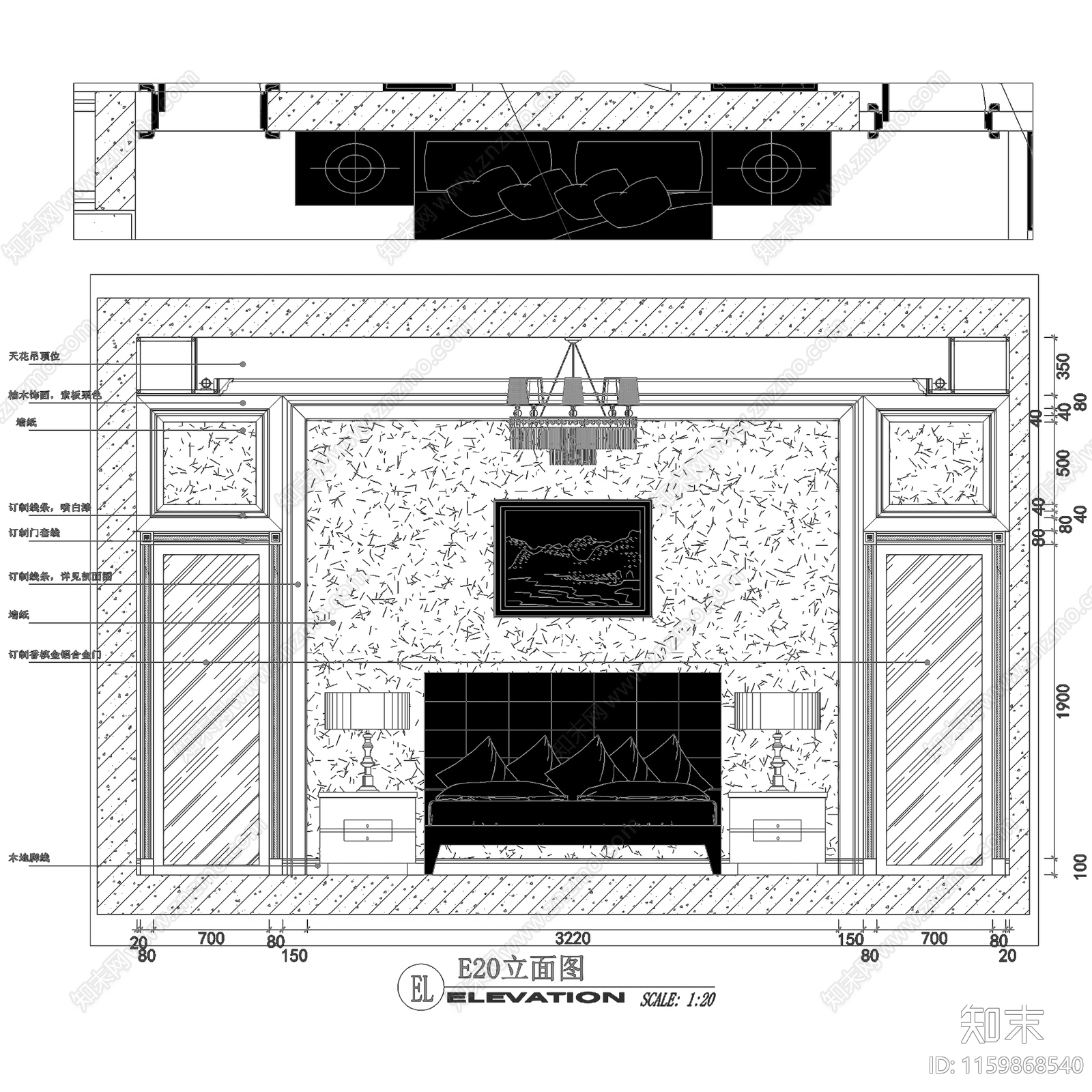 欧式深圳君汇新天大平层私宅室内家装cad施工图下载【ID:1159868540】