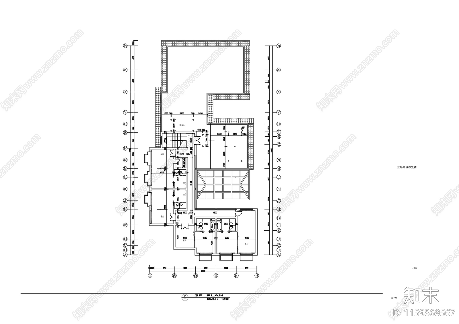 丽江苏荷酒店民宿平面图cad施工图下载【ID:1159869567】