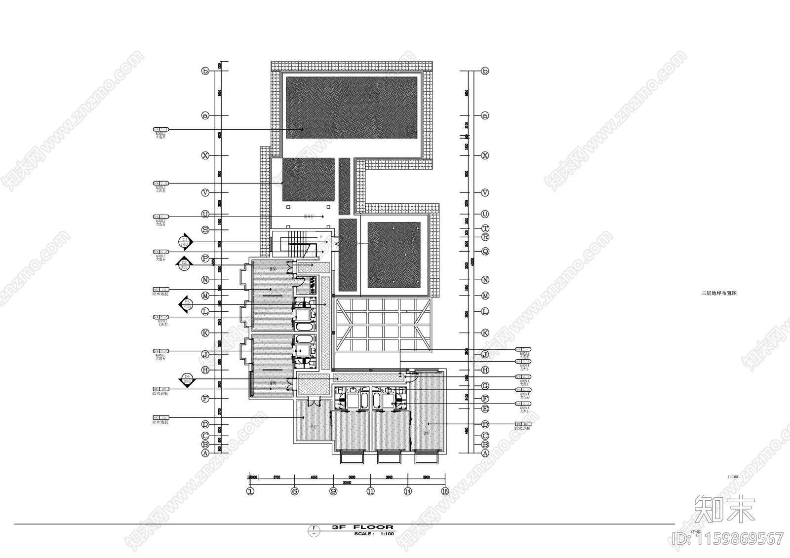 丽江苏荷酒店民宿平面图cad施工图下载【ID:1159869567】