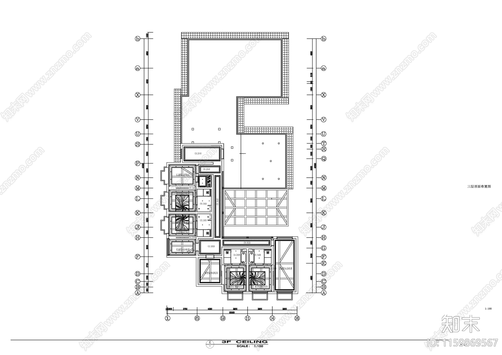 丽江苏荷酒店民宿平面图cad施工图下载【ID:1159869567】