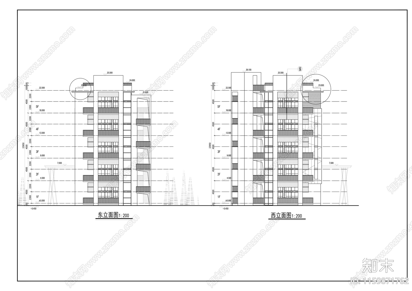 高层复式loft住宅建筑方案cad施工图下载【ID:1159871762】