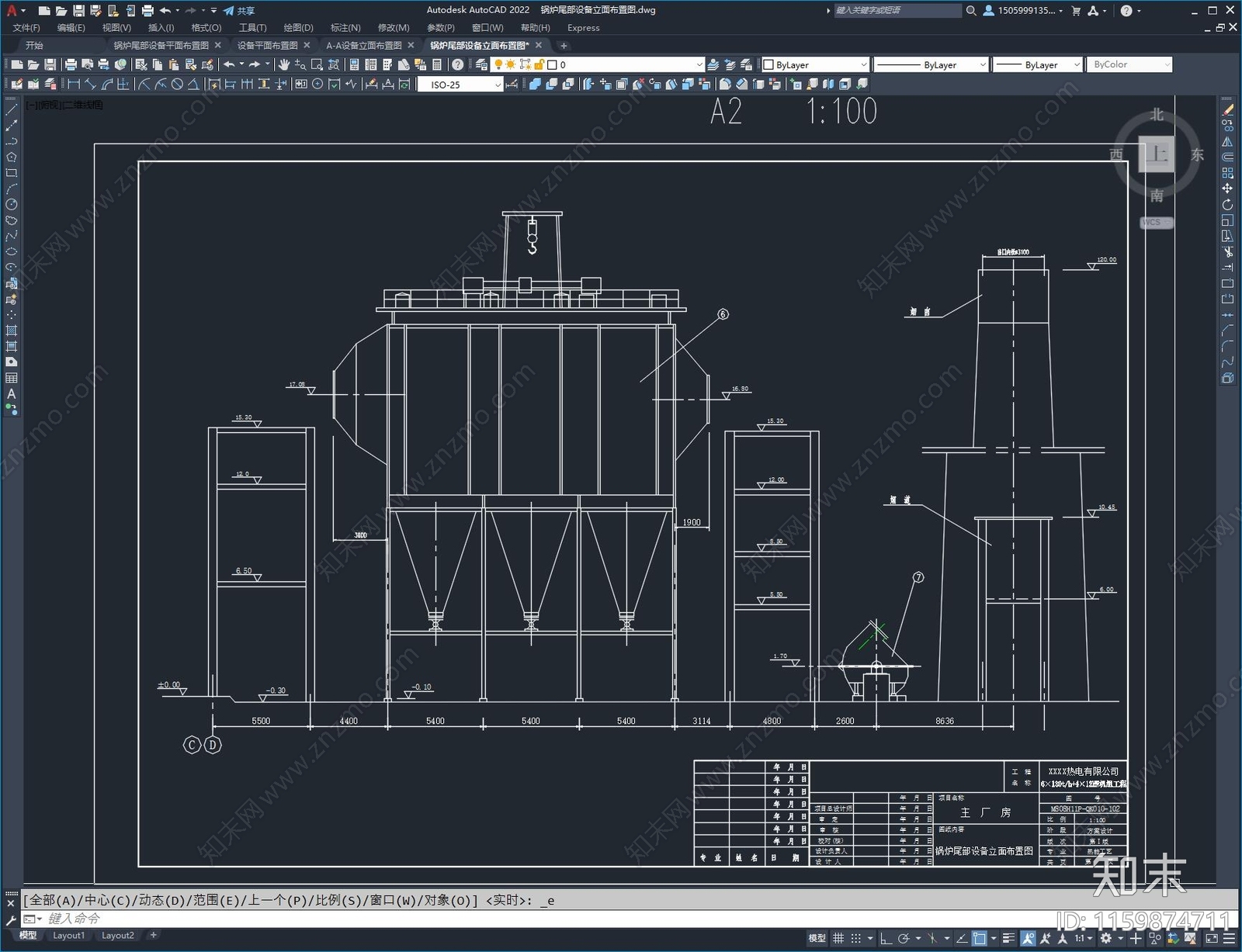 某火力发电厂热能工艺设计图施工图下载【ID:1159874711】