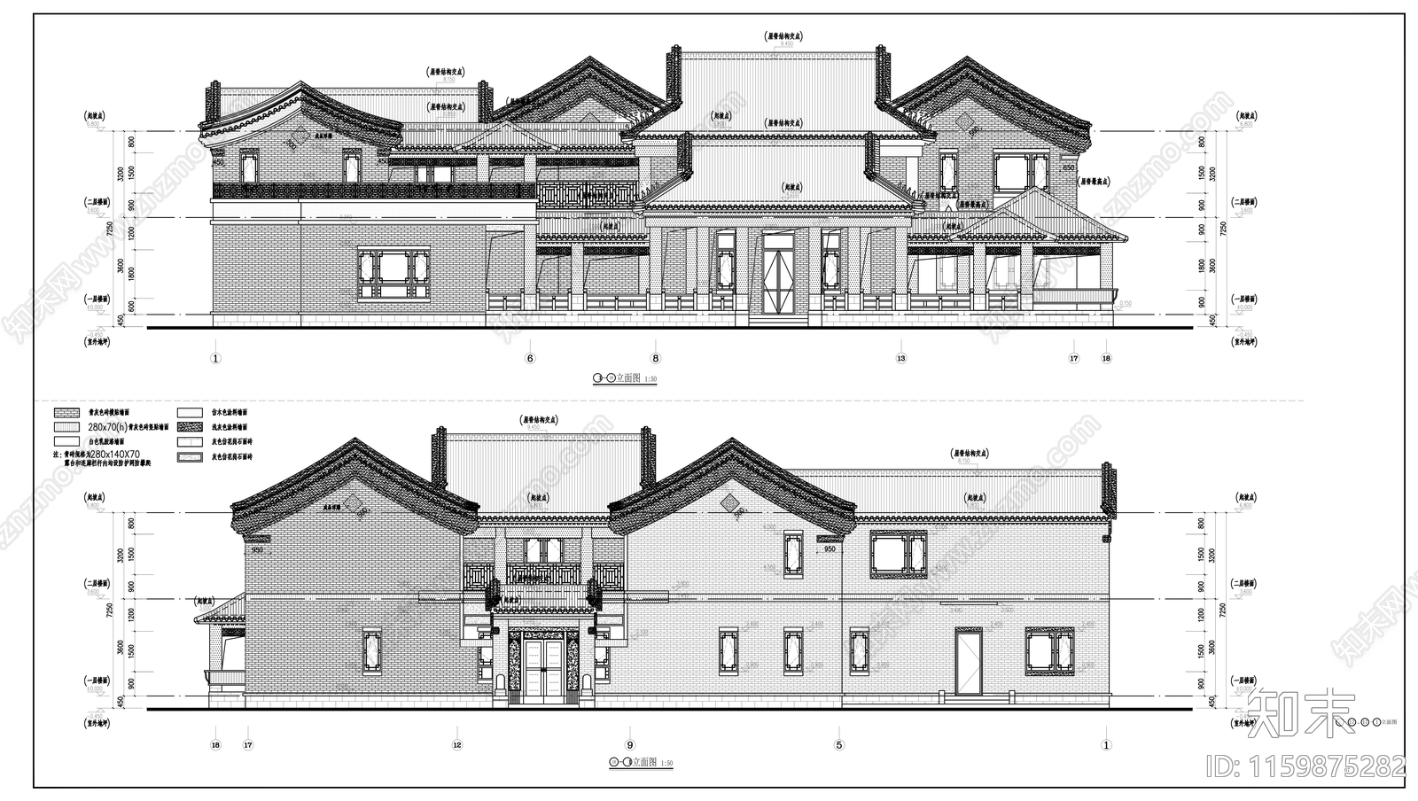 古城住宅规划设cad施工图下载【ID:1159875282】