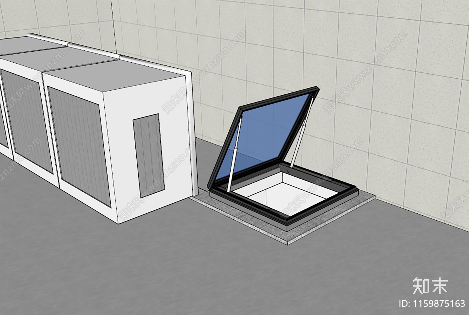 80°进出入天窗SU模型下载【ID:1159875163】