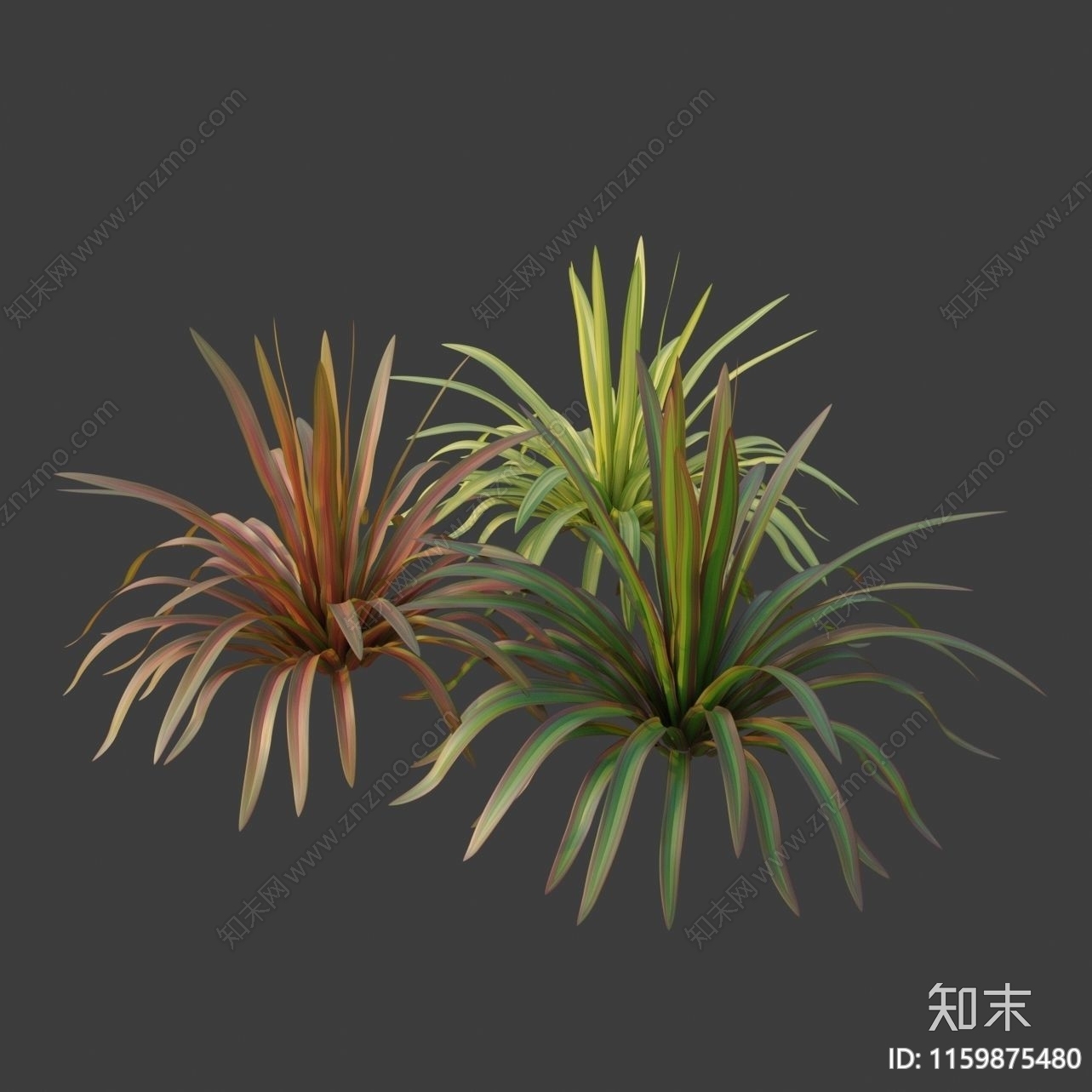 现代绿植3D模型下载【ID:1159875480】