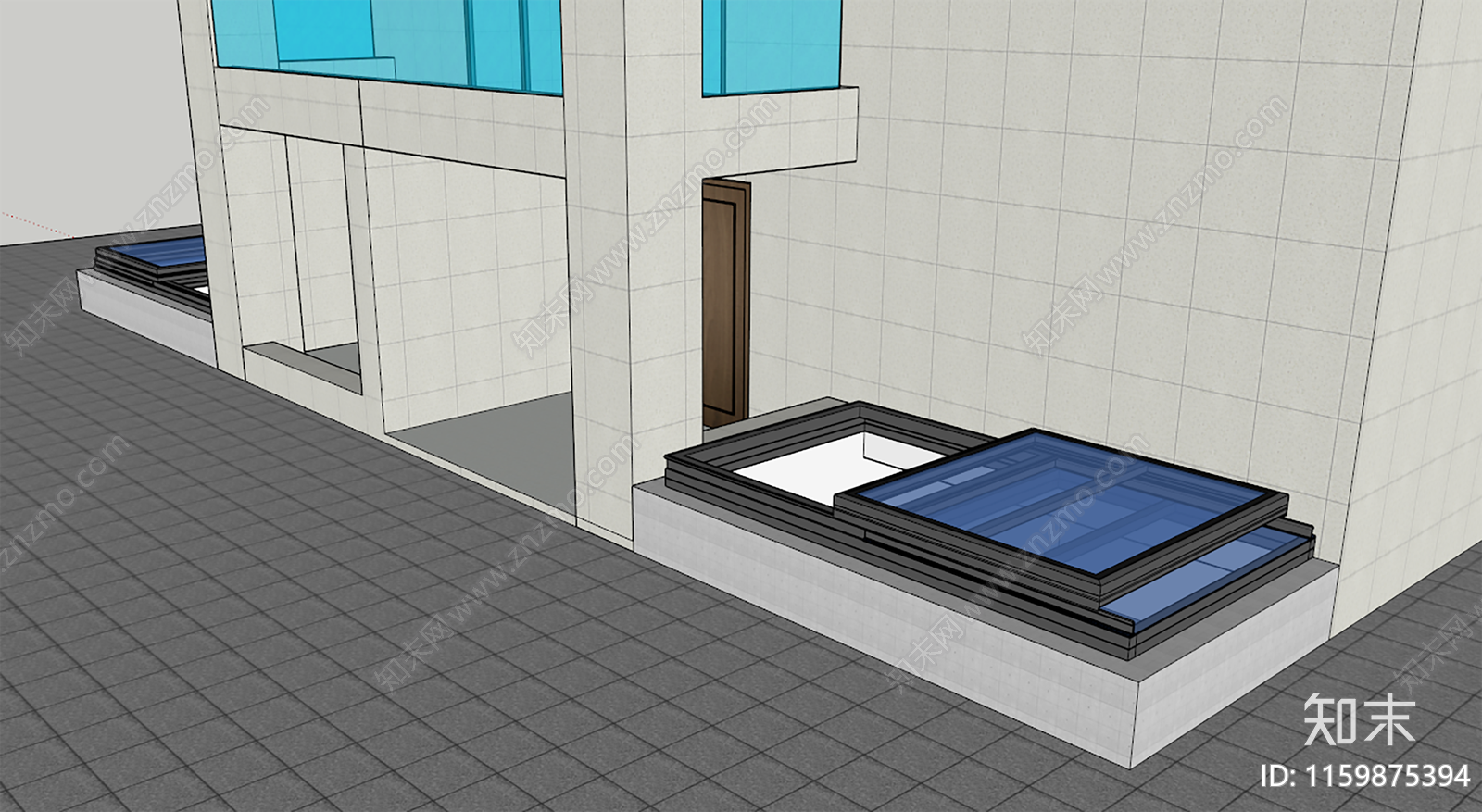 现代单扇平移天窗SU模型下载【ID:1159875394】