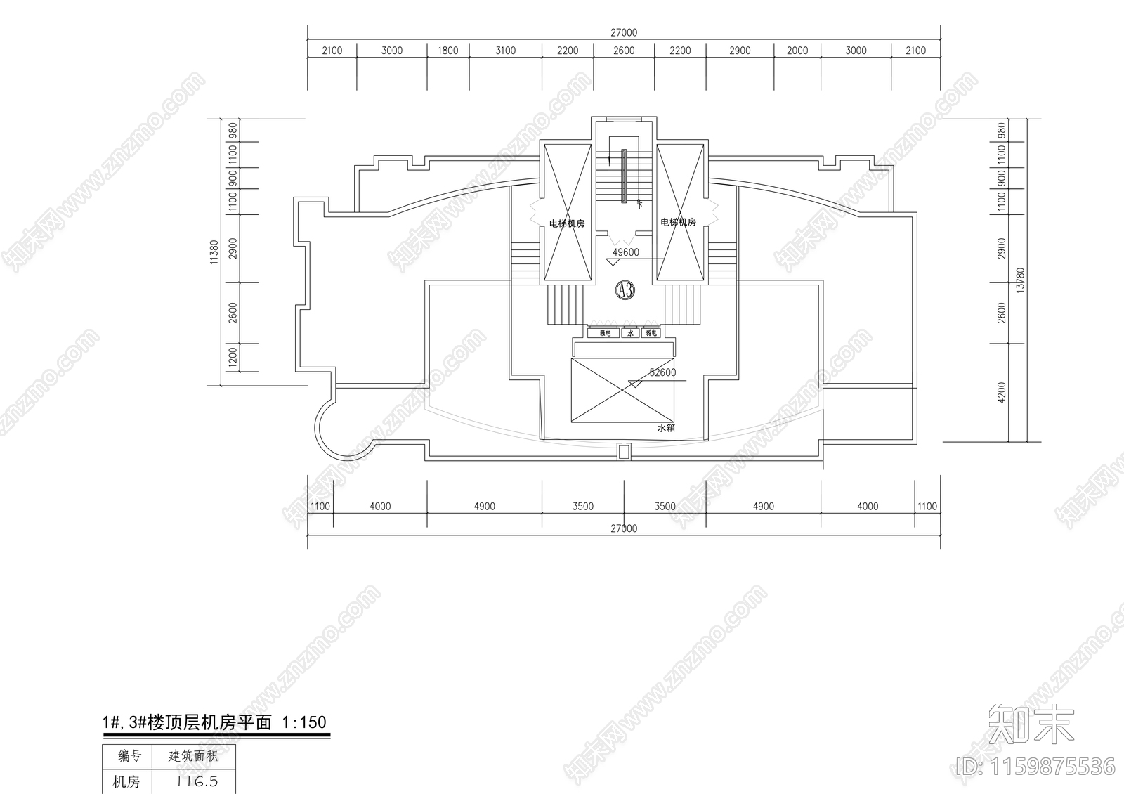 花园小区十六层带观景阳台住宅建筑方案图cad施工图下载【ID:1159875536】