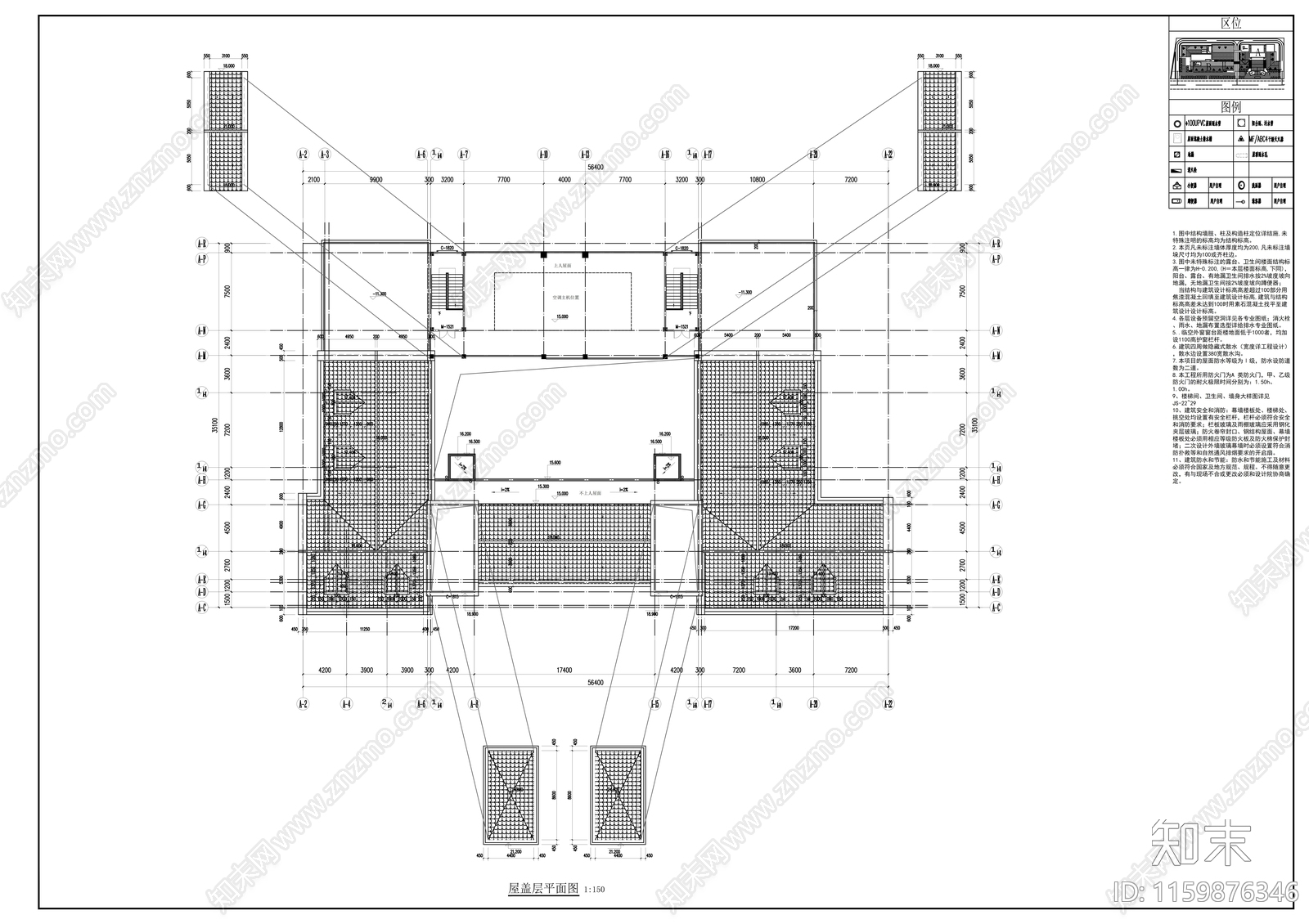 简欧风格职业学校别墅建cad施工图下载【ID:1159876346】