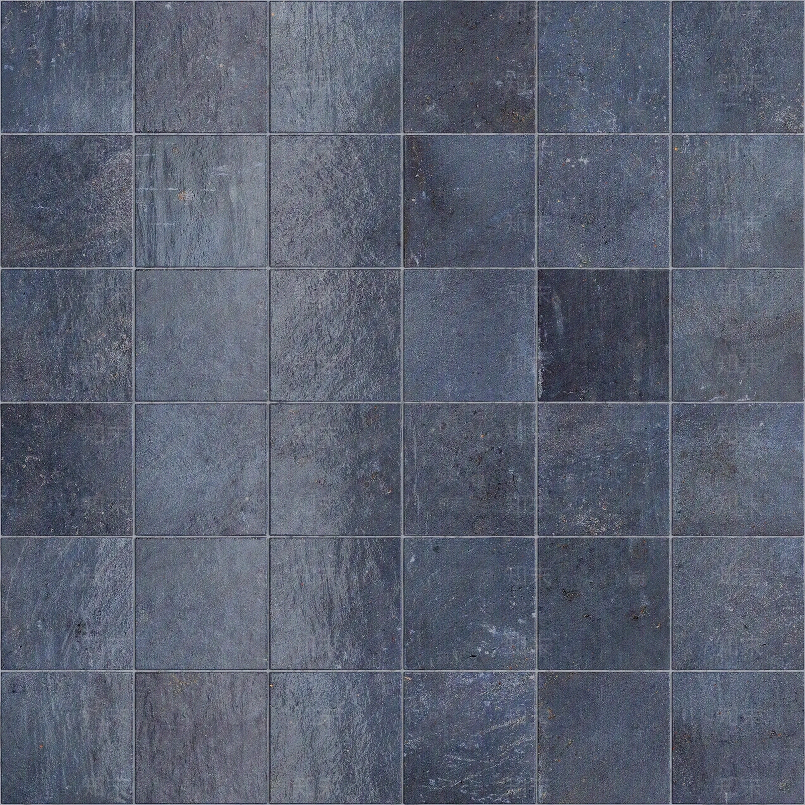 无缝深蓝色格子砖手工砖艺术砖贴图下载【ID:1159877168】