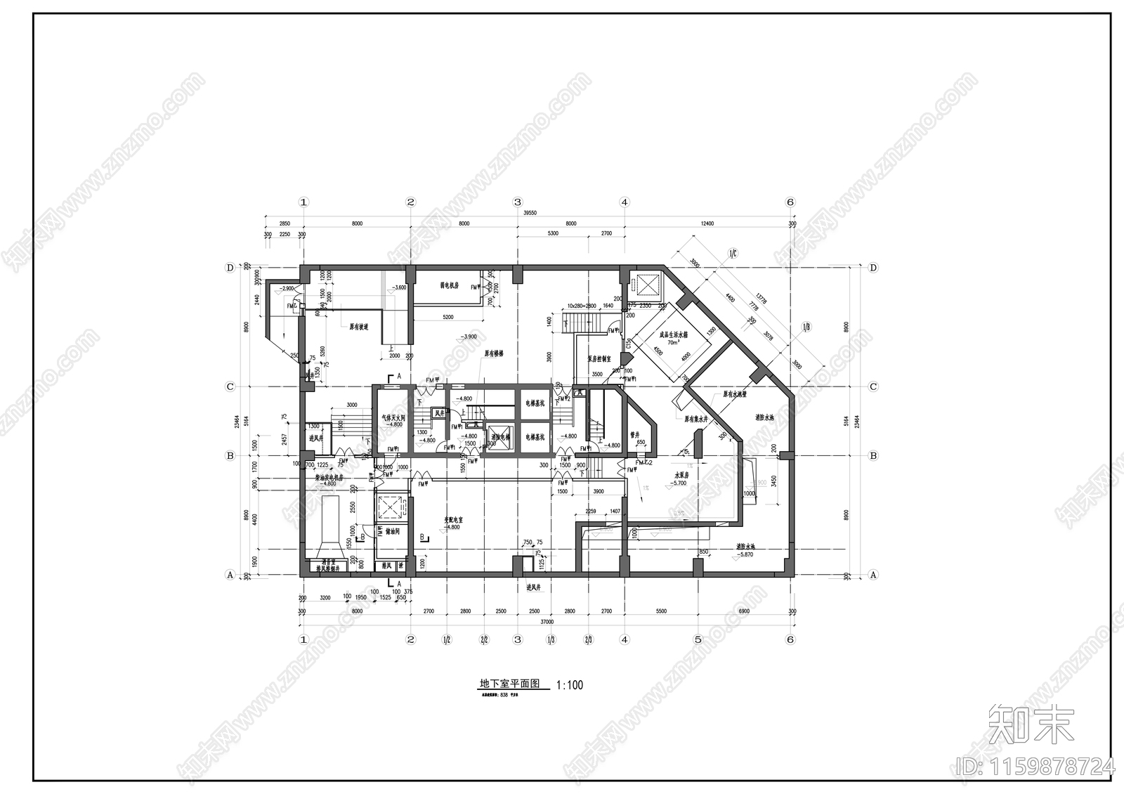 三十层住宅楼建cad施工图下载【ID:1159878724】