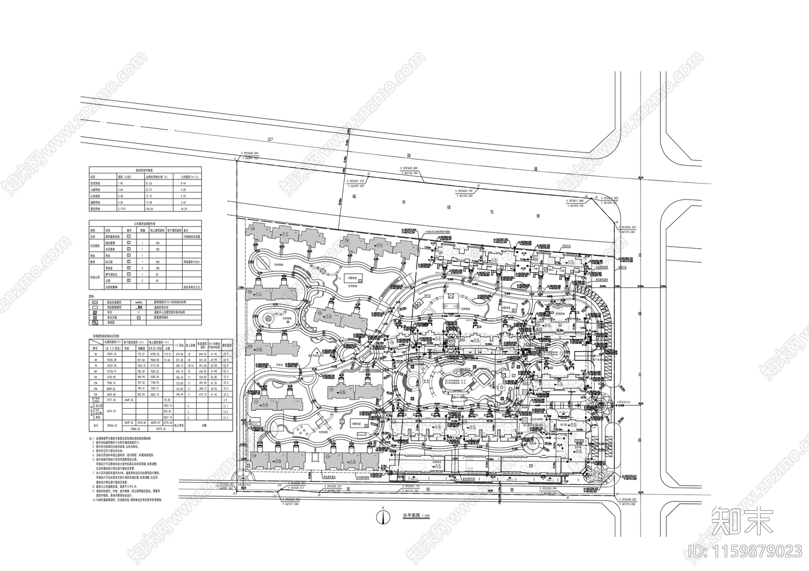 十一层高档观景住宅楼建cad施工图下载【ID:1159879023】