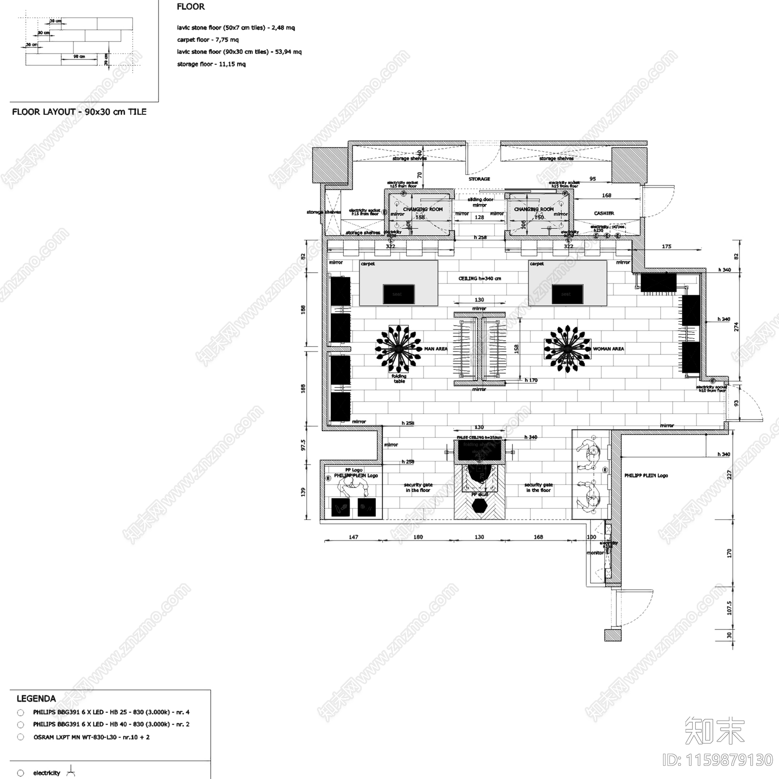 现代澳门新八佰伴百货PHILIPPcad施工图下载【ID:1159879130】