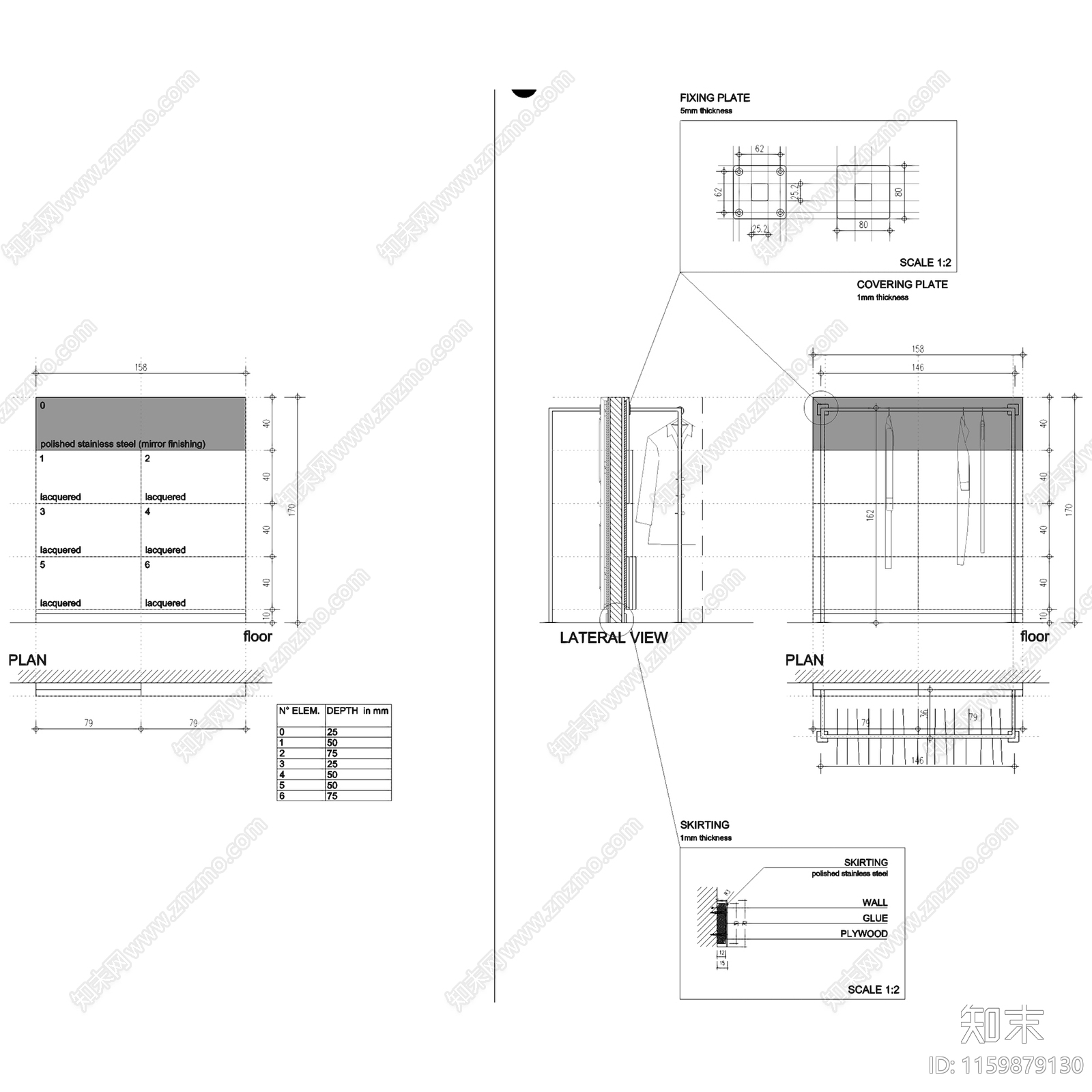 现代澳门新八佰伴百货PHILIPPcad施工图下载【ID:1159879130】