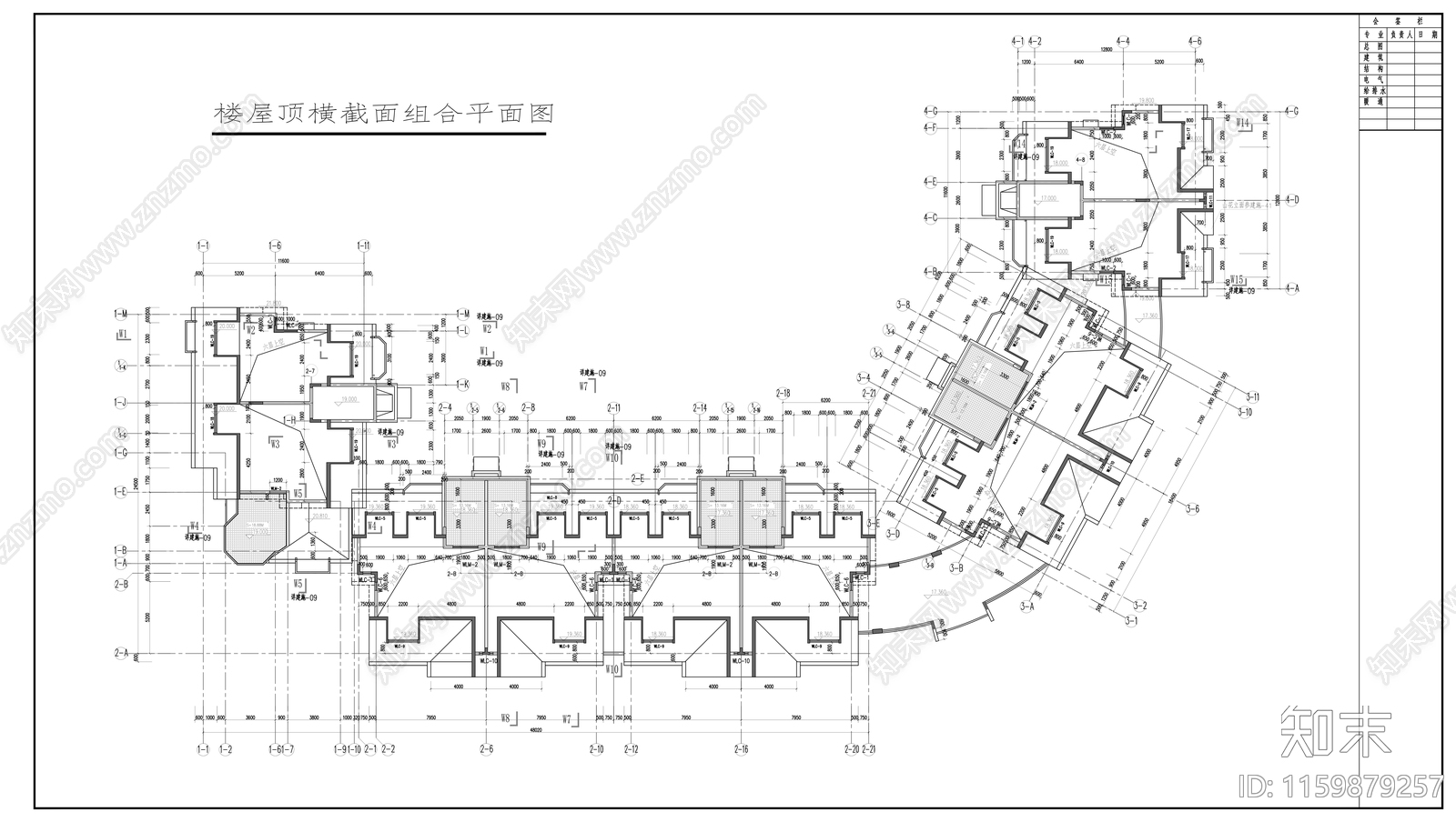 四季花城七层住宅楼建筑扩初图cad施工图下载【ID:1159879257】