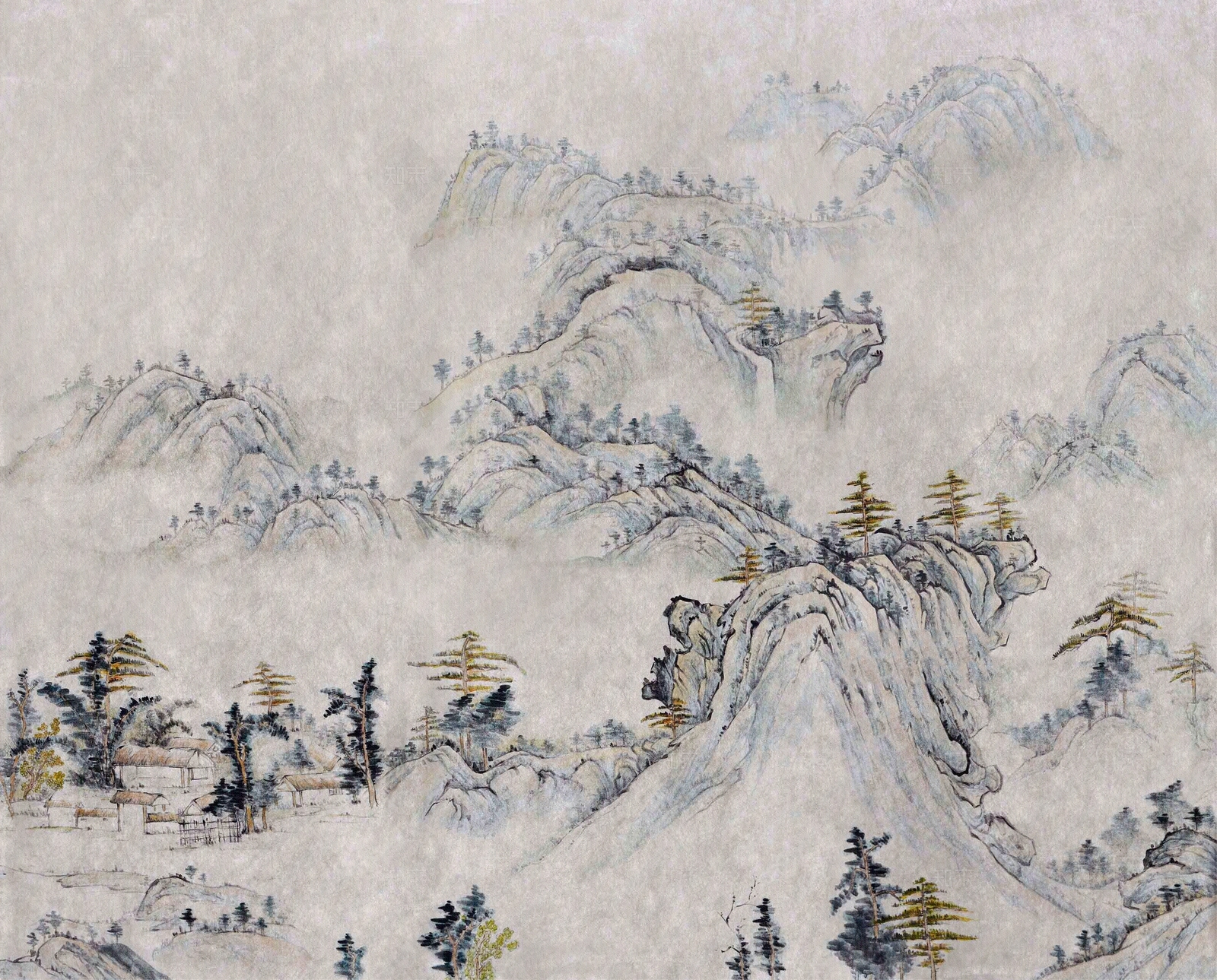 水墨画贴图下载【ID:1159879338】