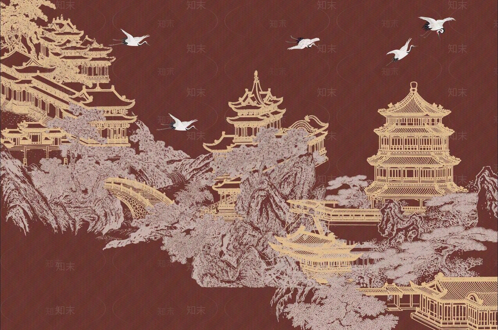 水墨画贴图下载【ID:1159879309】