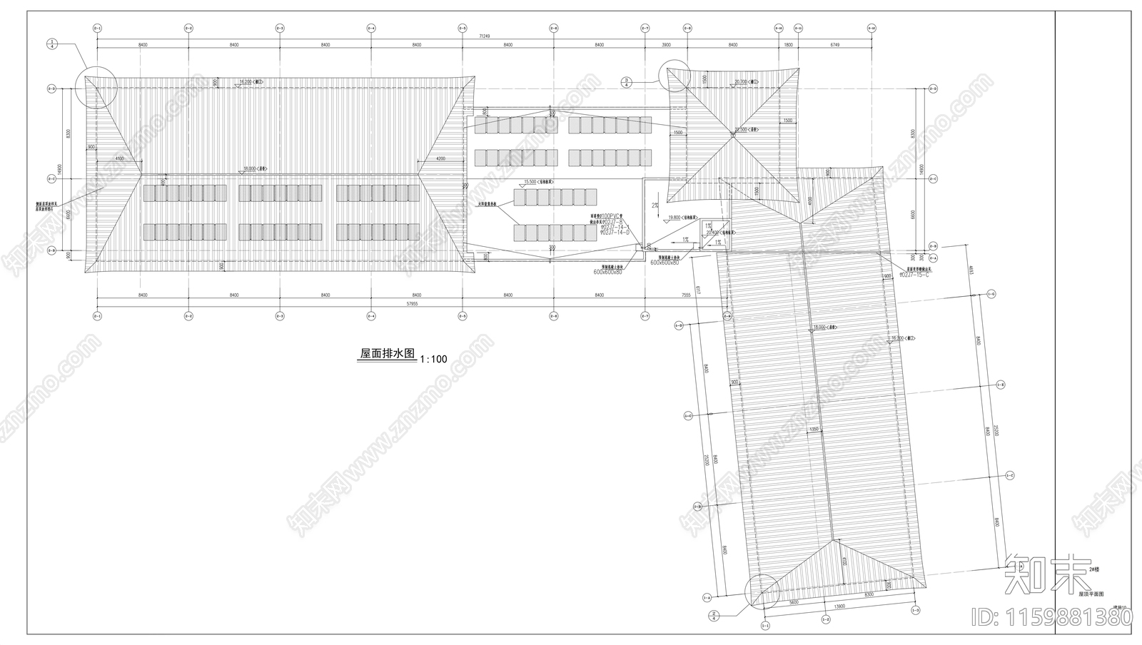 中式商业街建cad施工图下载【ID:1159881380】