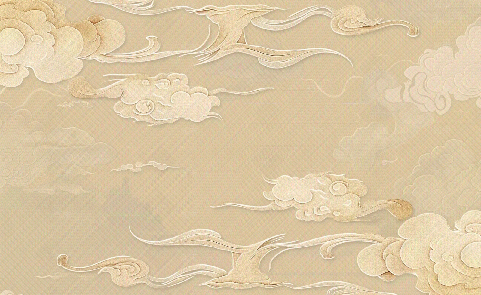 新中式复古祥云壁纸贴图下载【ID:1159881412】