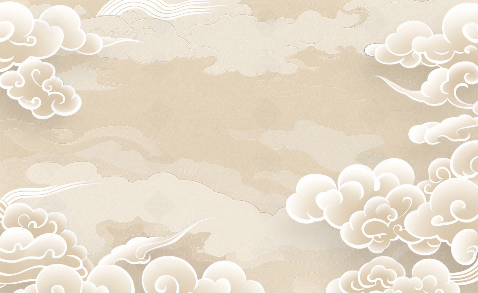 新中式复古祥云壁纸贴图下载【ID:1159881604】