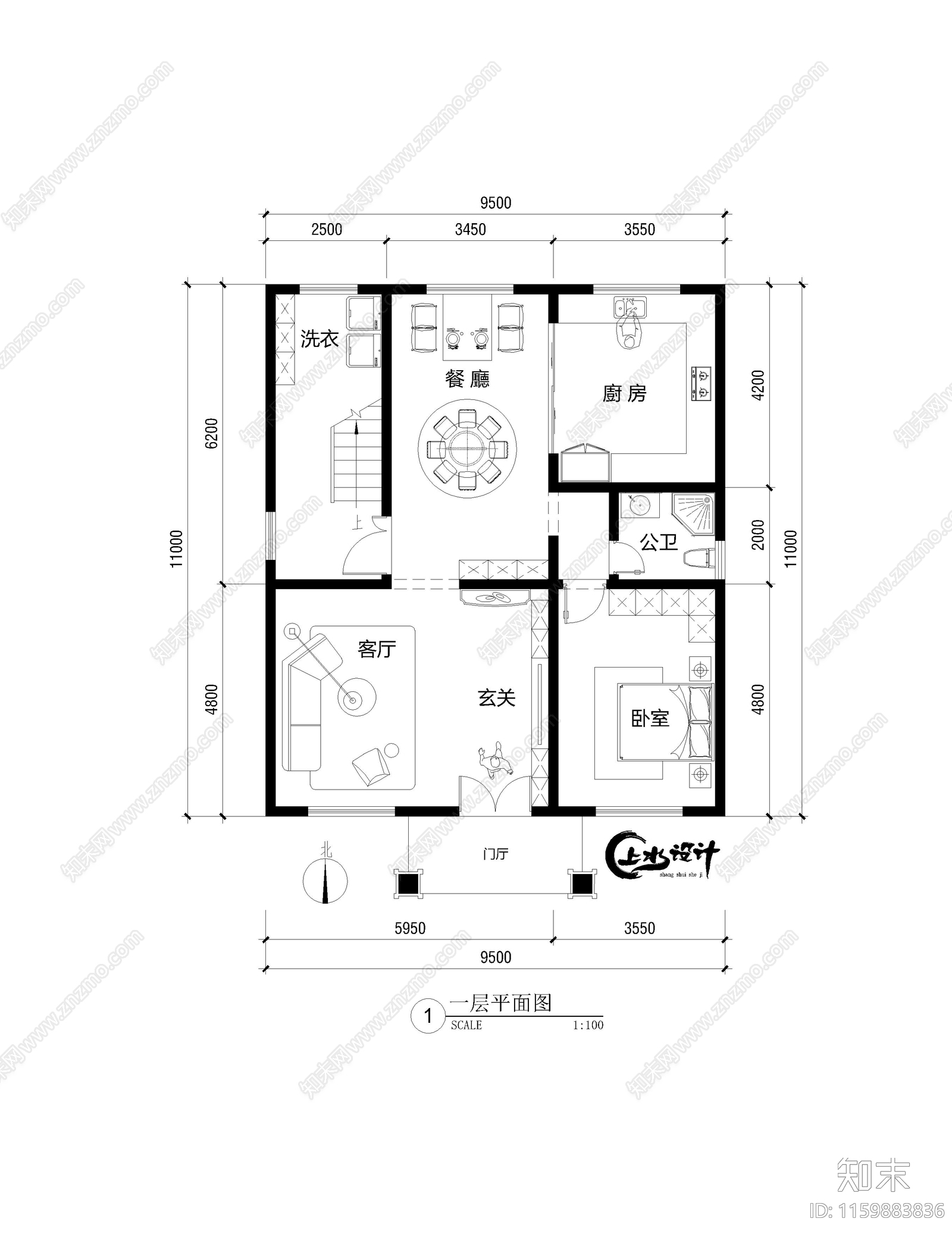 面宽9cad施工图下载【ID:1159883836】