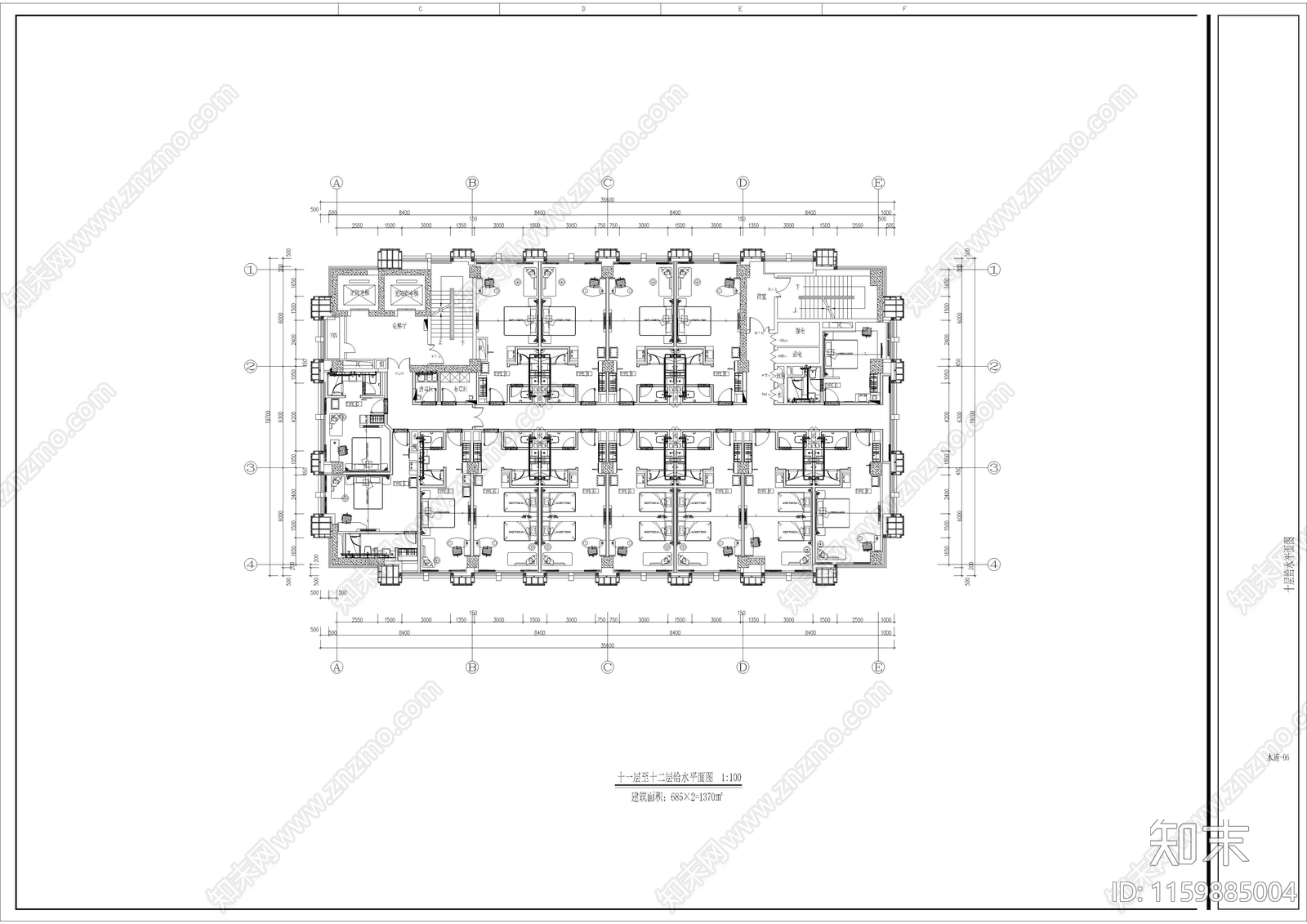 全季酒店平面布置图设计标准手册施工图下载【ID:1159885004】