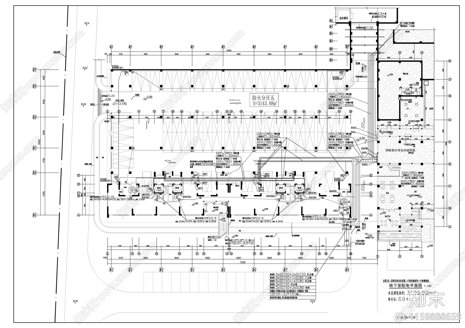 住宅楼电cad施工图下载【ID:1159888659】