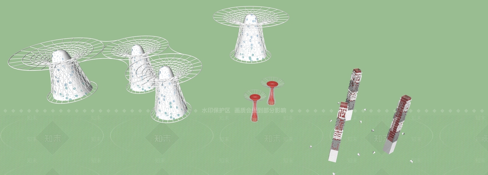 现代精神堡垒SU模型下载【ID:1159893412】