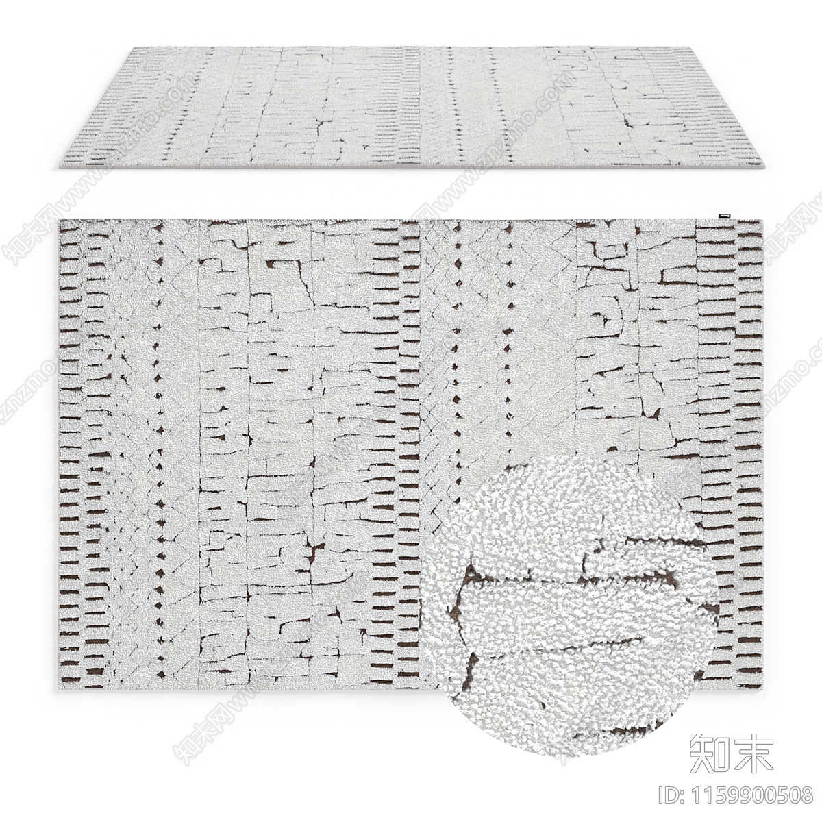 北欧简约地毯3D模型下载【ID:1159900508】