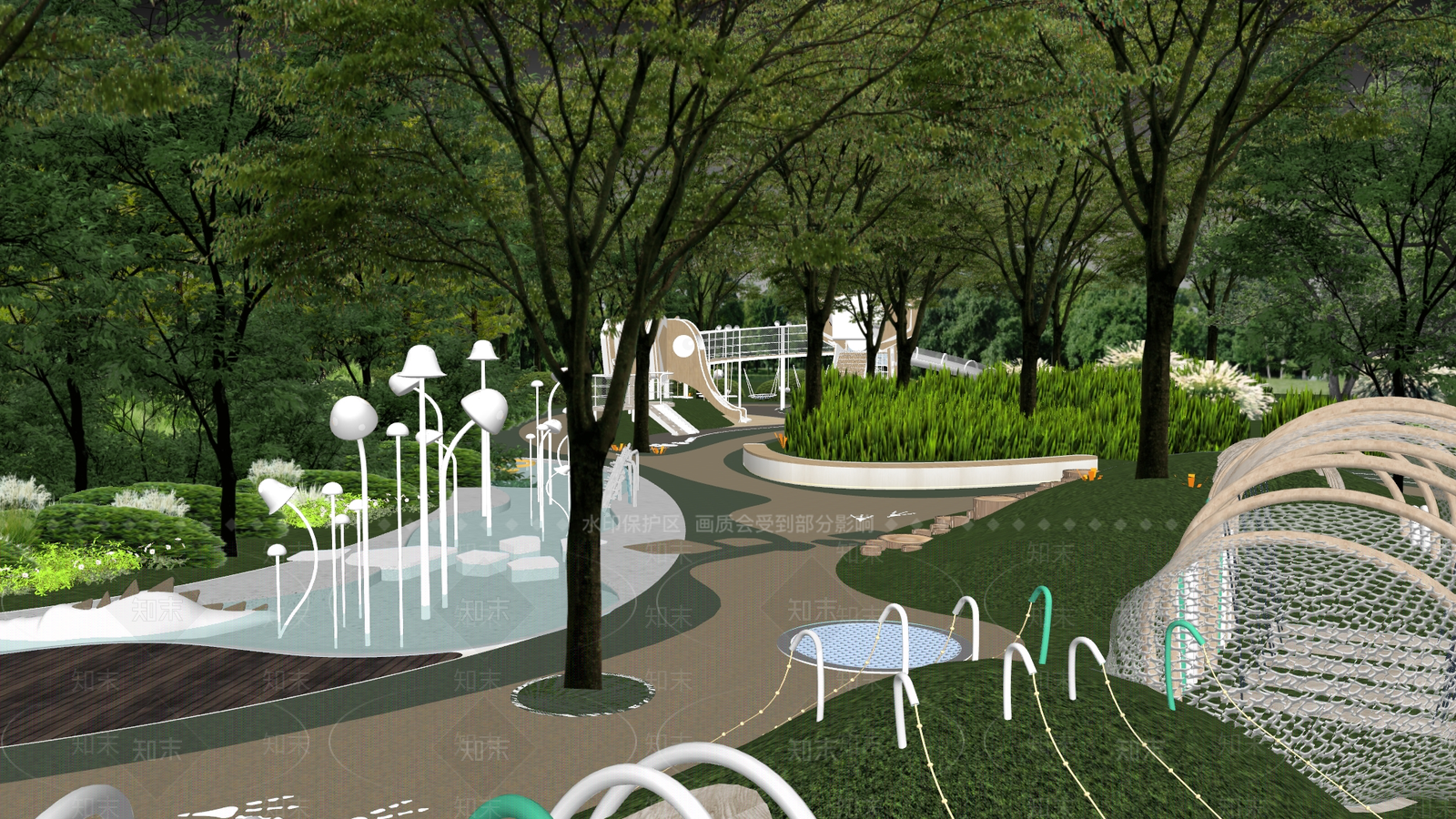 大象主题儿童自然认知儿童活动区儿童认知区植物认知区华润儿童SU模型下载【ID:1159997248】