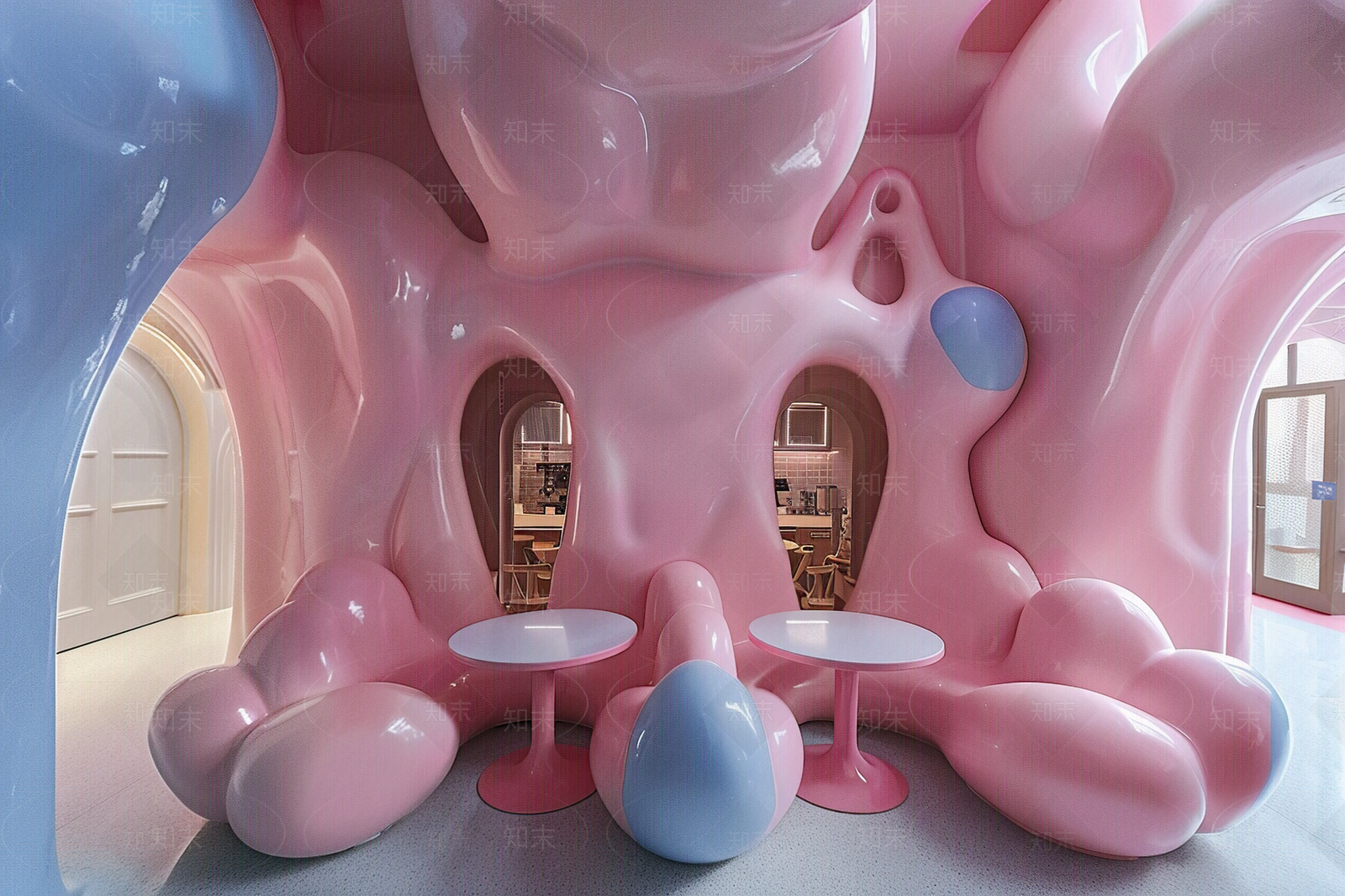 可爱奶糖风格室内贴图下载【ID:1159906225】