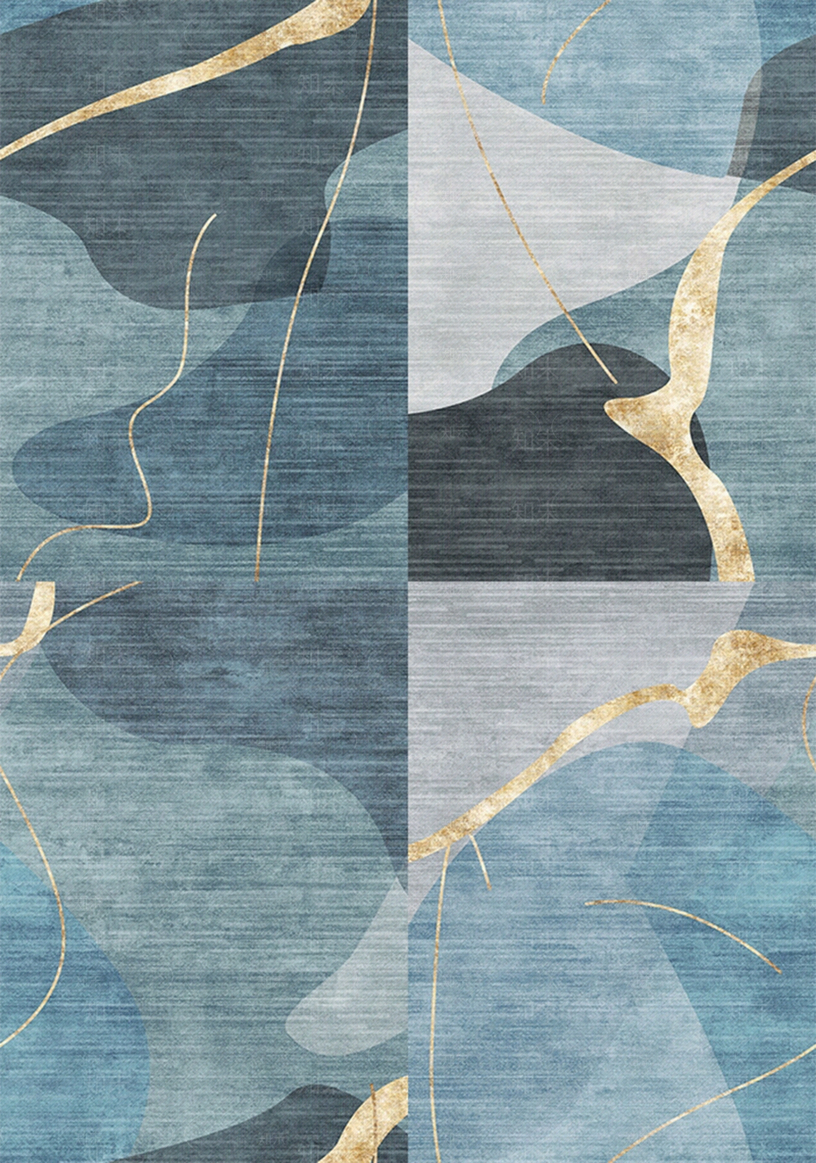 现代简约拼色毛麻地毯贴图下载【ID:1159908646】