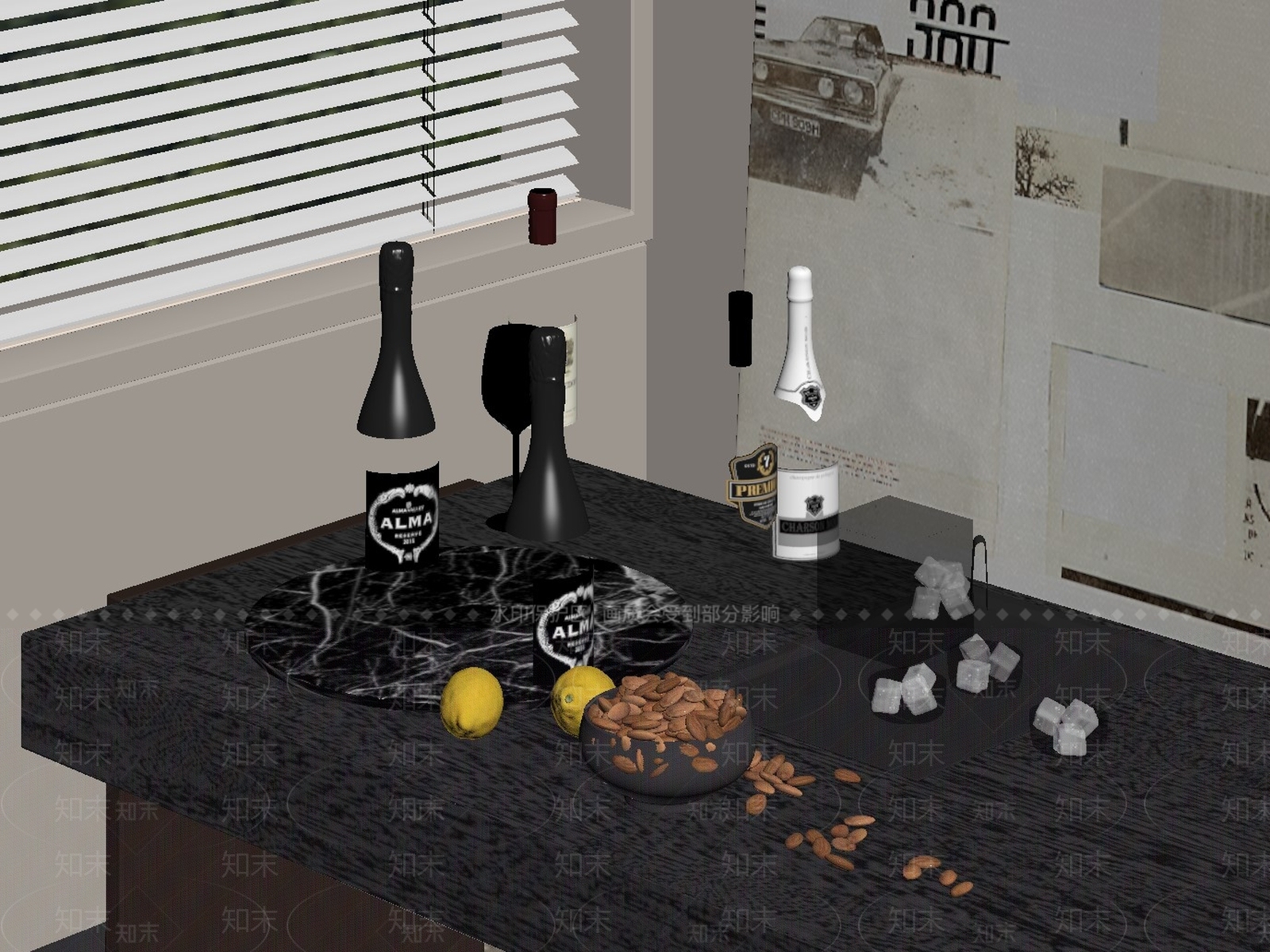 酒具SU模型下载【ID:1159915702】
