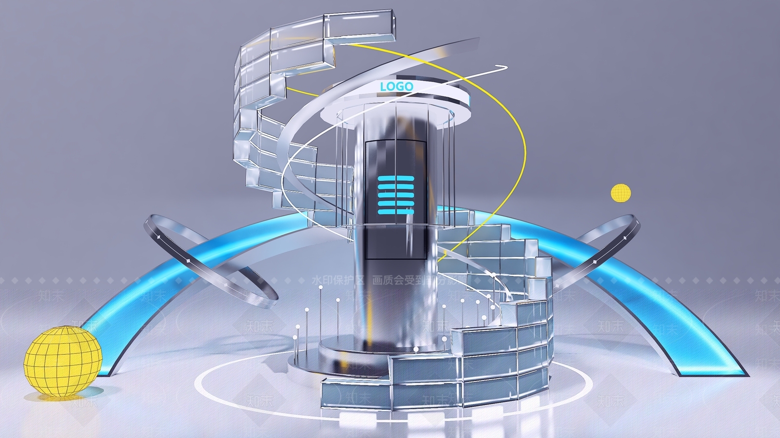 合影区墙美陈礼物造型打卡拍照会议活动签到处运动dp点3D模型下载【ID:1159919485】