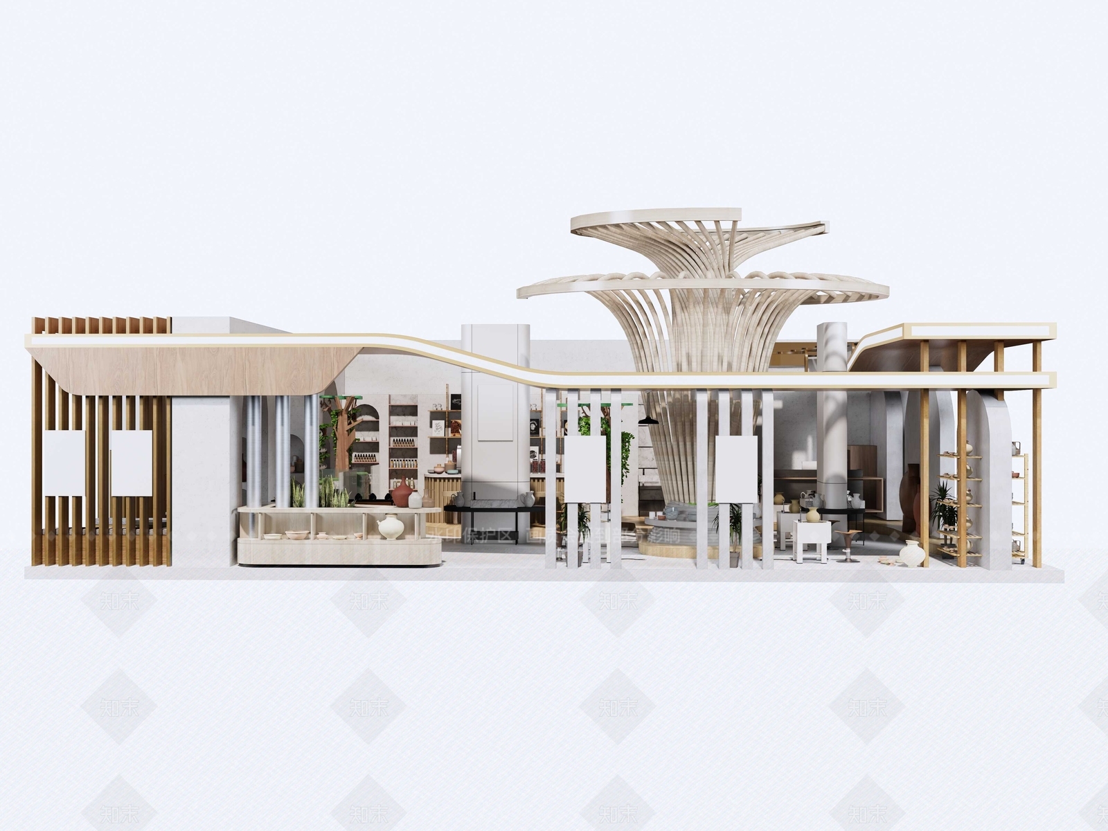 现代其他店铺SU模型下载【ID:1216054716】