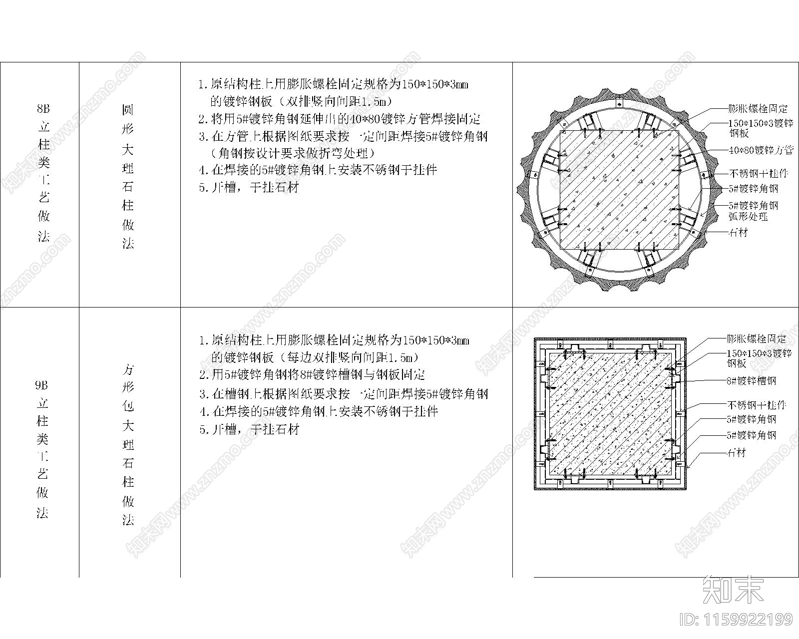 通用伸缩缝cad施工图下载【ID:1159922199】